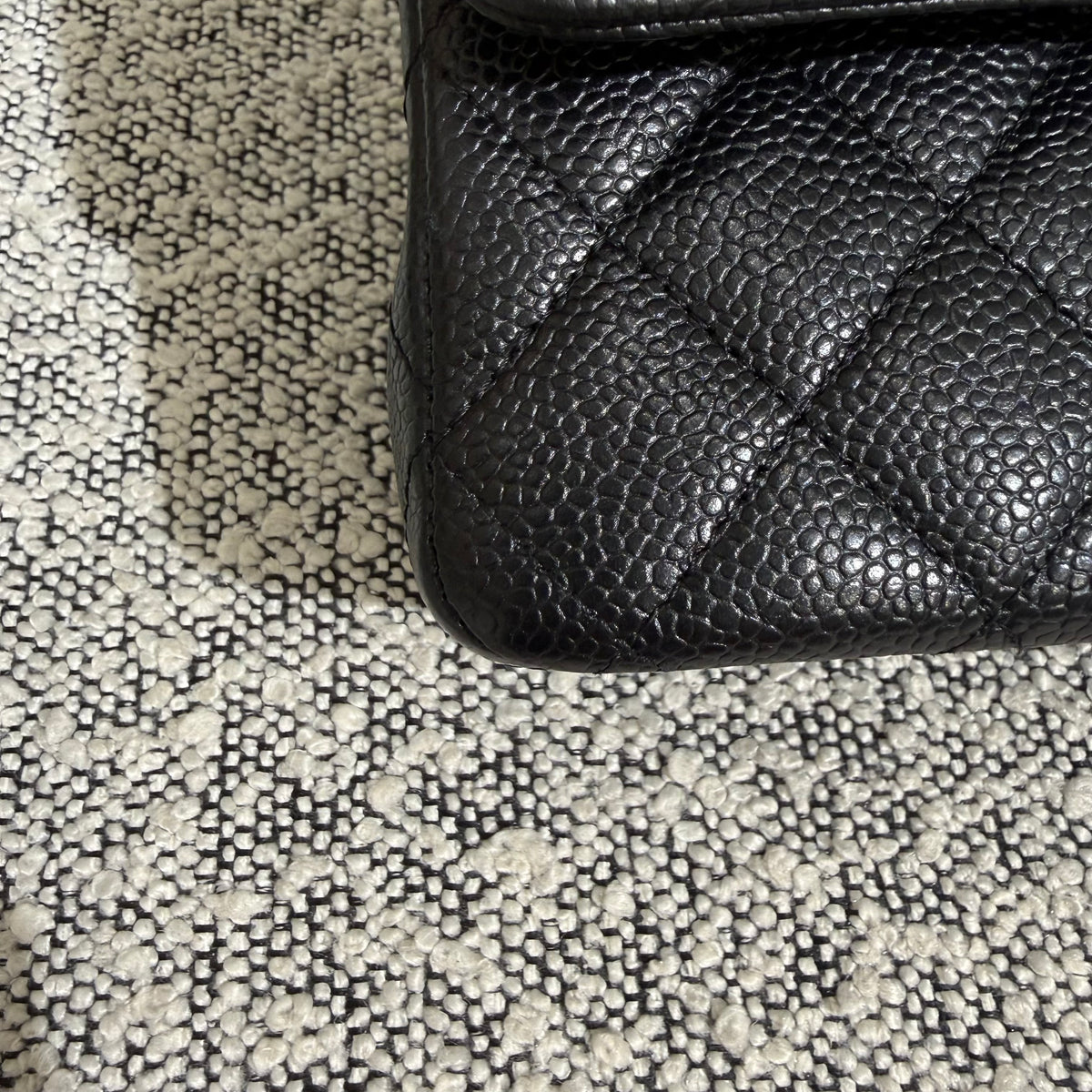 Chanel Classic Flap Medium - 25CM Quilted Caviar Black Gold Hardware