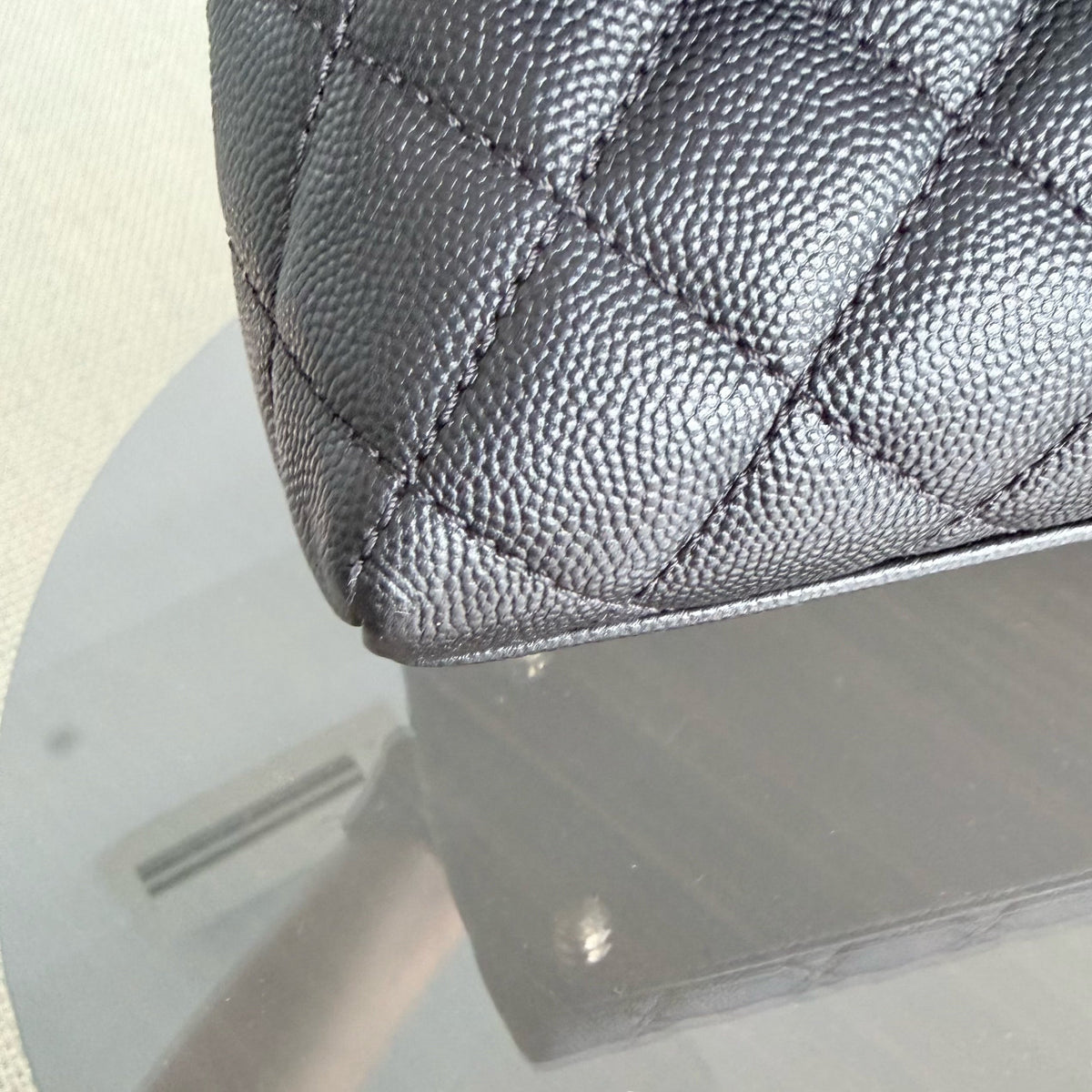 Chanel Coco Handle Medium - Caviar 29CM Quilted Black Gold Hardware Series 31