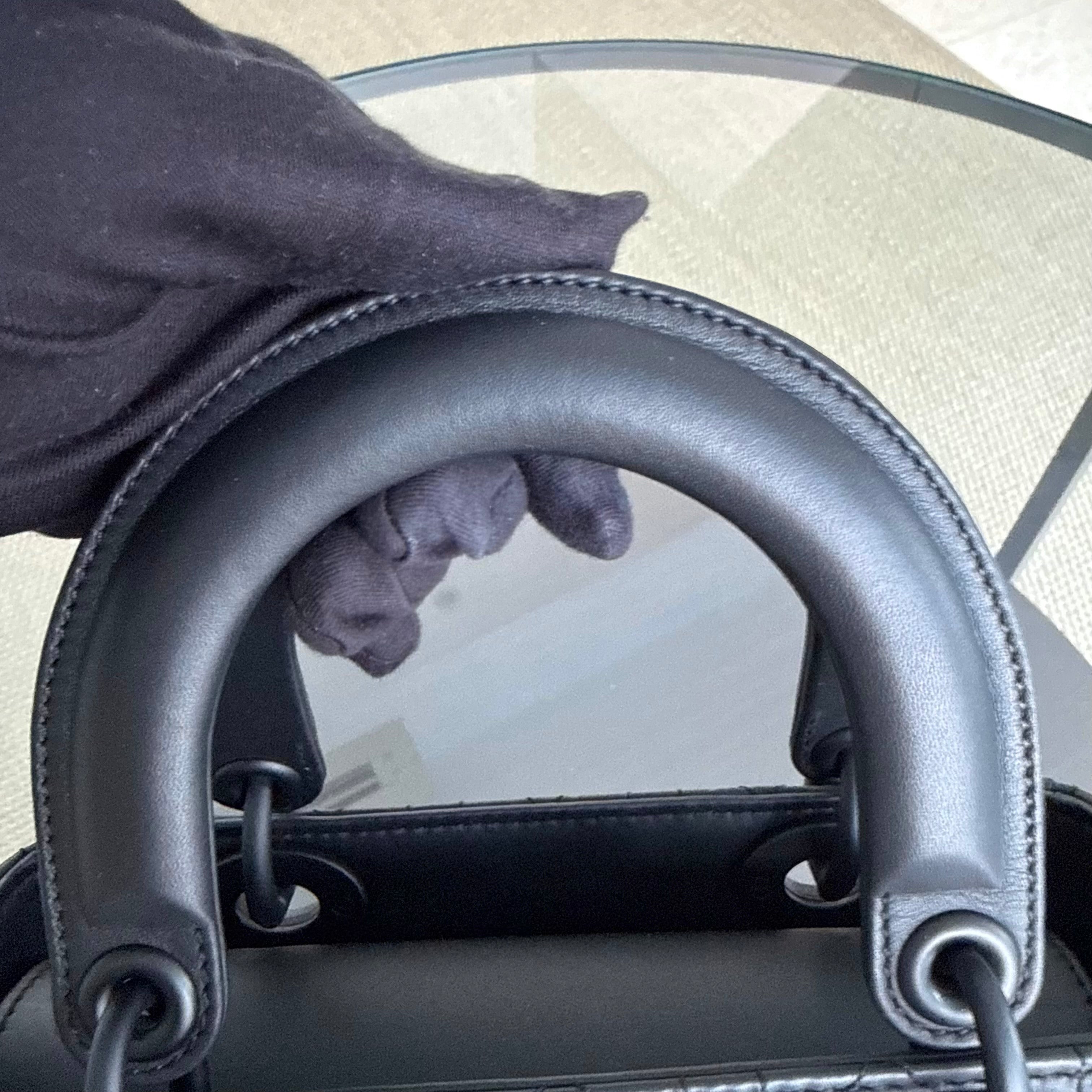 Dior Lady Small MyABC Flap - Cannage Calfskin So Black Hardware
