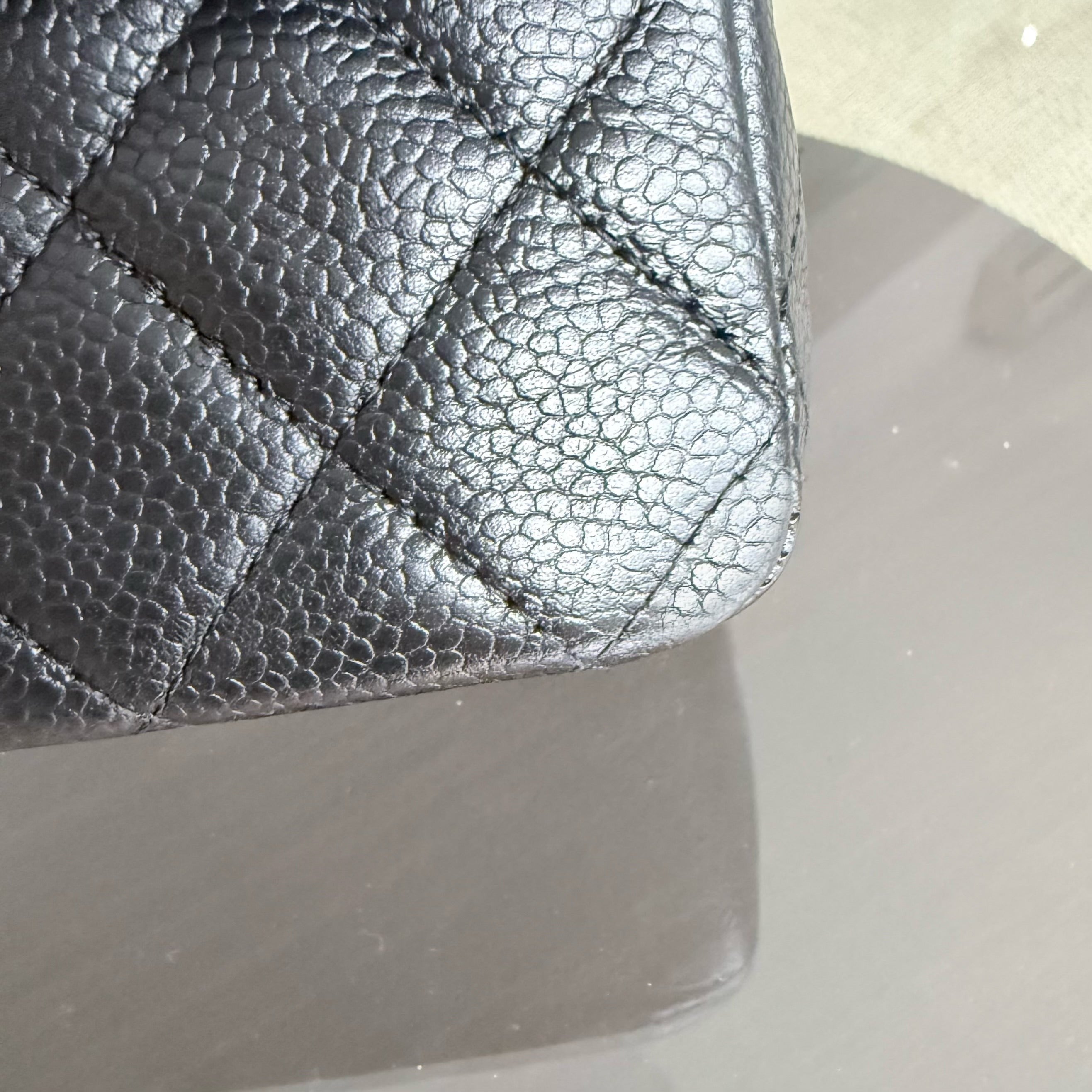 Chanel Classic Flap Medium - 25CM Caviar Quilted Black Gold Hardware Series 13