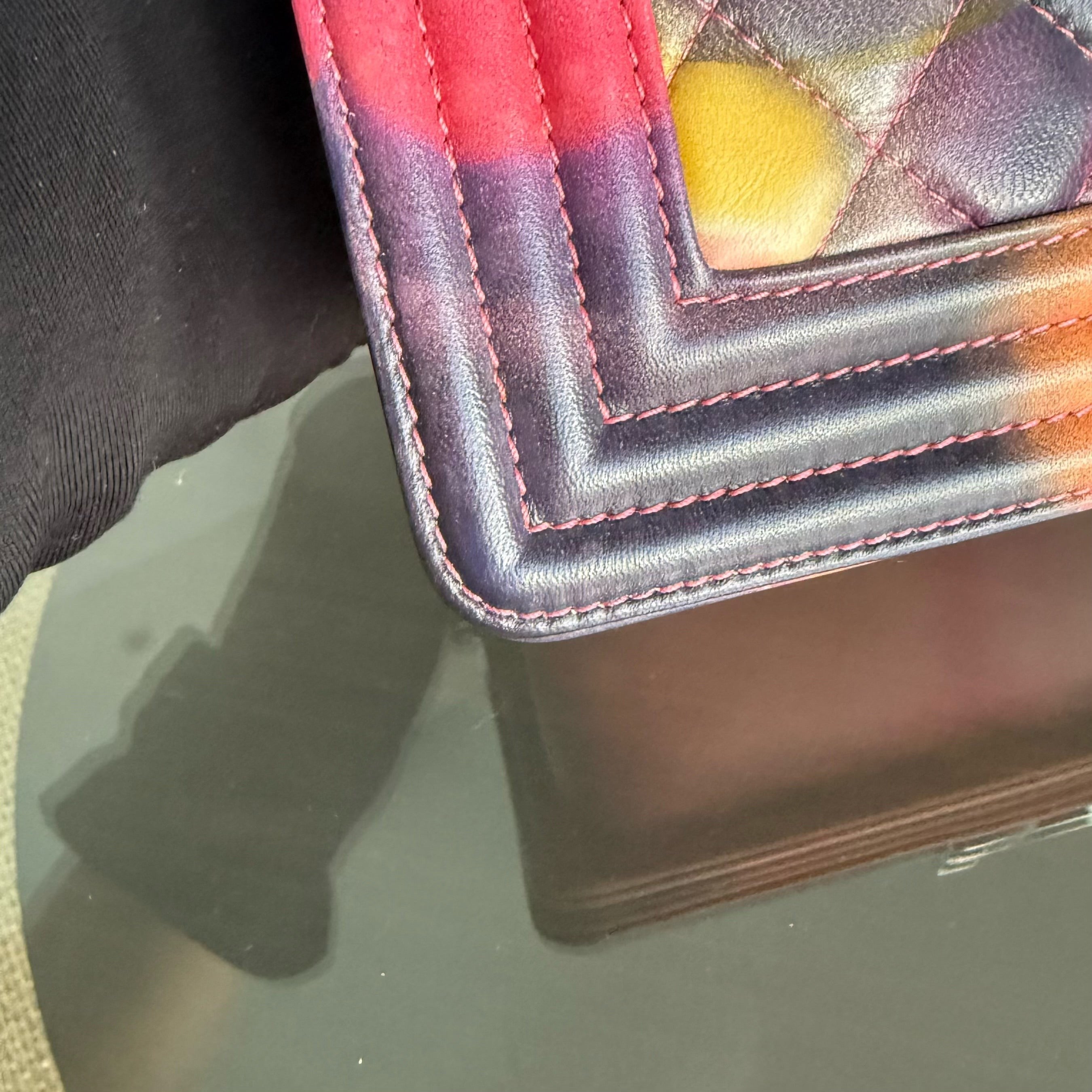 Chanel Boy Small - Flower Power Quilted Lambskin Limited Edition Silver Hardware Series 20