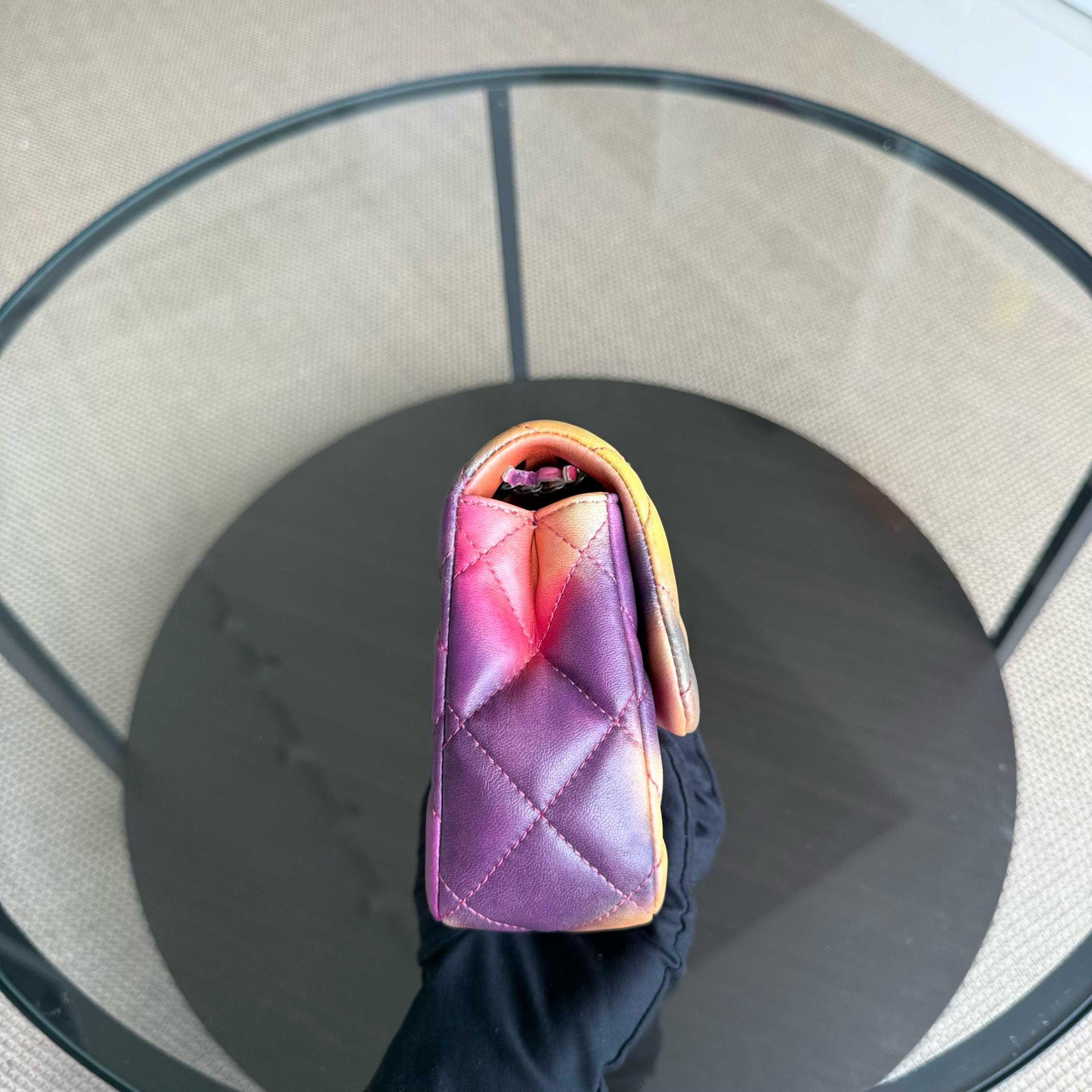 Chanel Classic Flap Small - Flower Power Quilted Lambskin Limited Edition Black Hardware Series 21