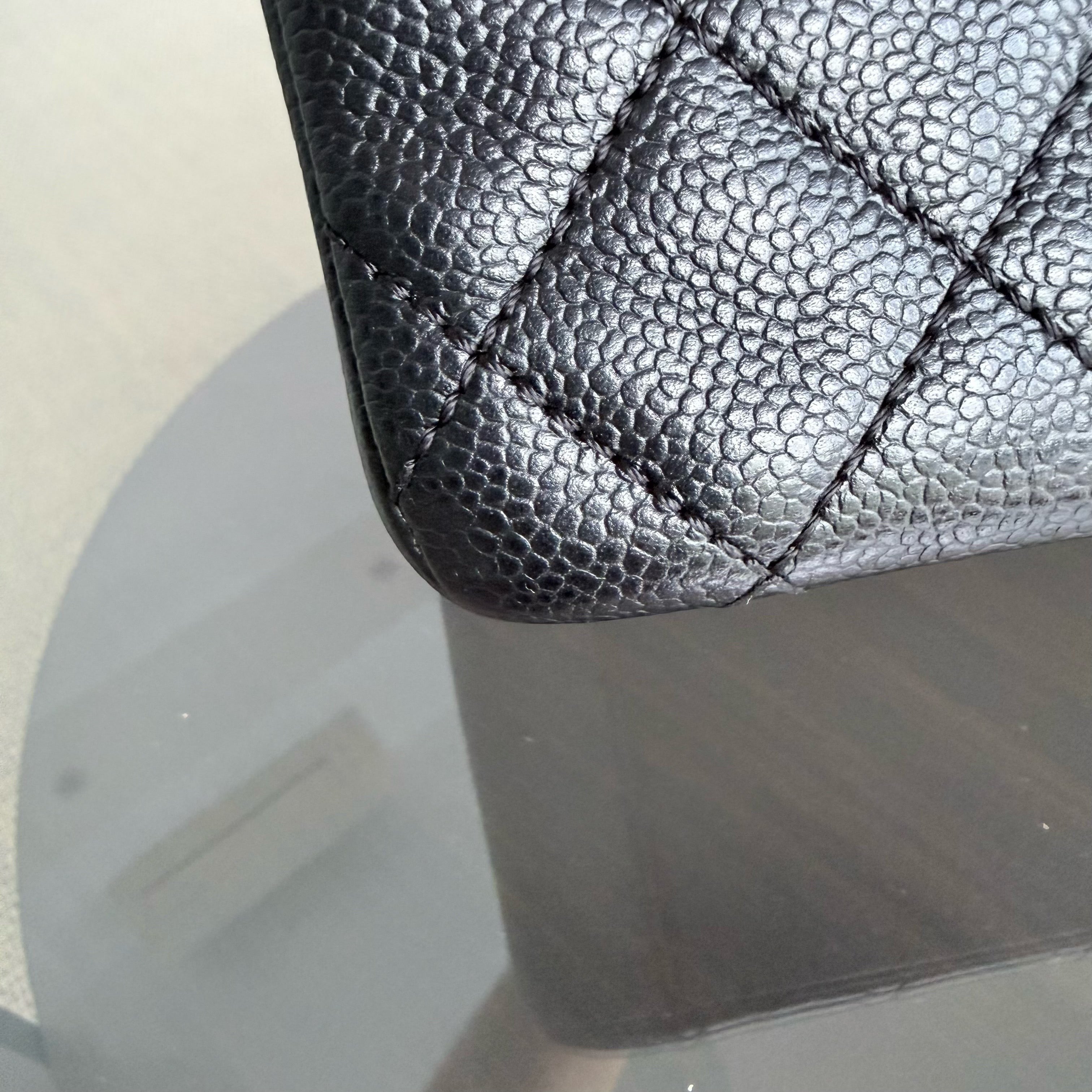 Chanel GST Grand Shopping Tote - Caviar Quilted Black Gold Hardware Series 13