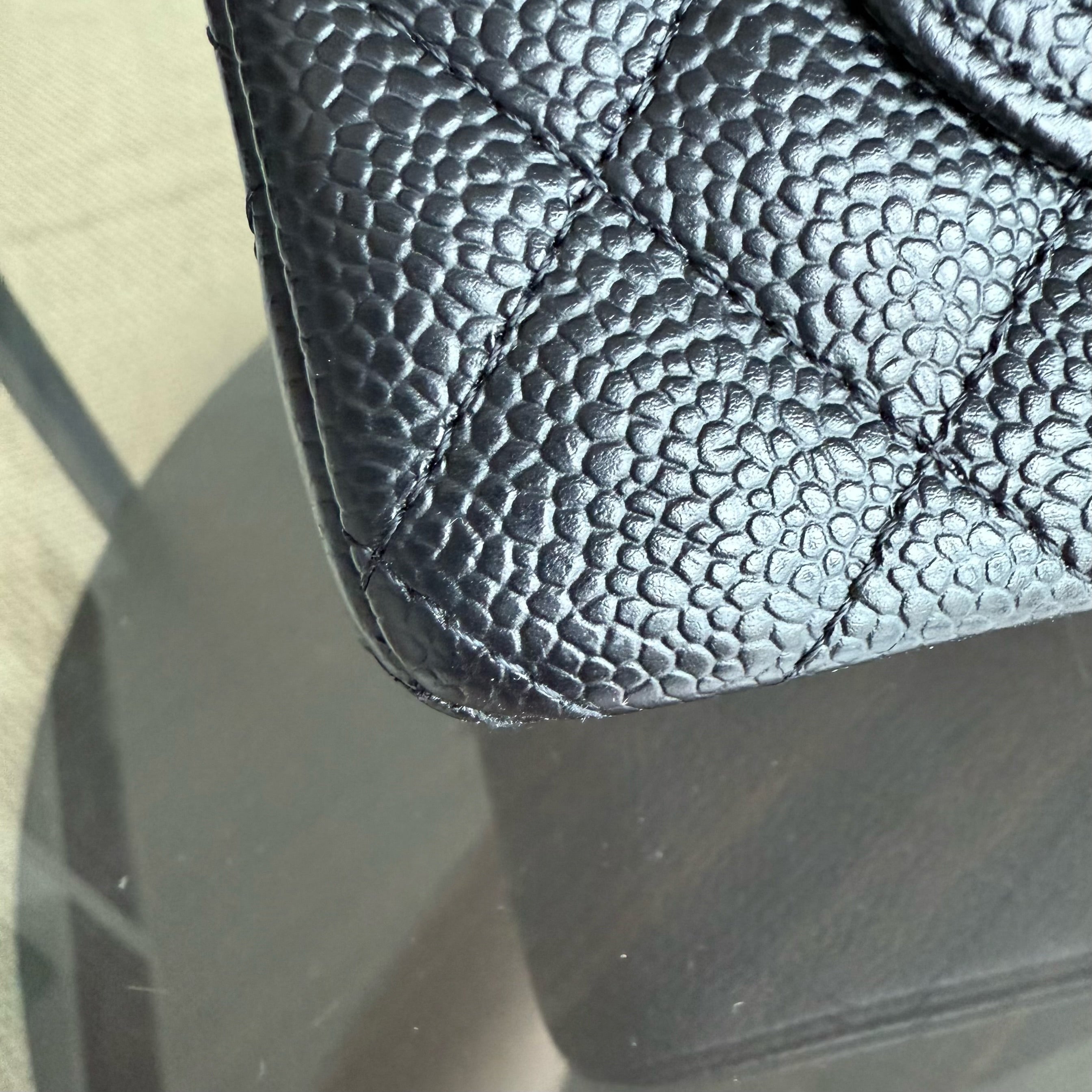 Chanel Classic Flap Small - Caviar 23CM Quilted Black Gold Hardware Series 19