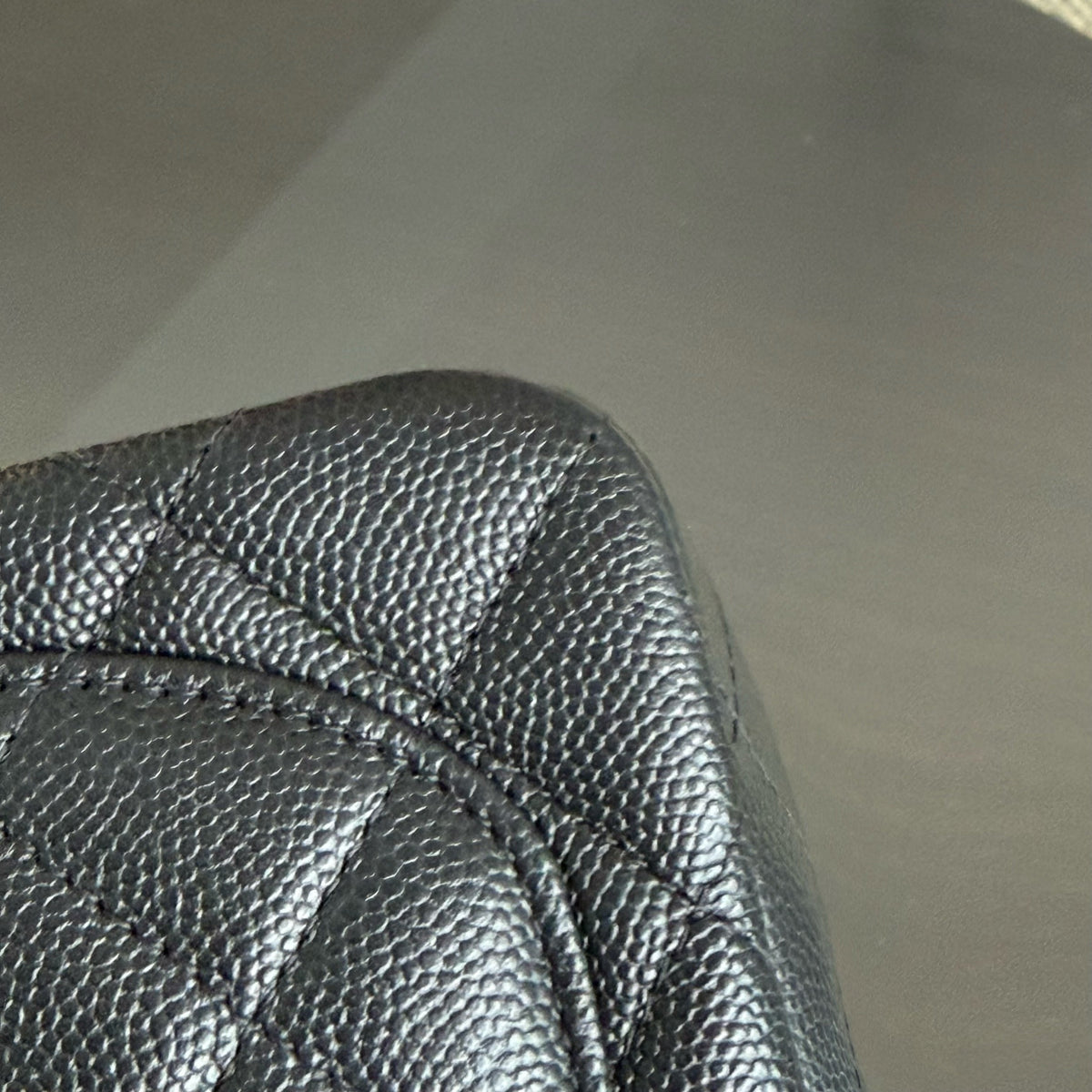 Chanel Classic Flap Mini Square - Caviar Quilted Black Silver Hardware Series 24