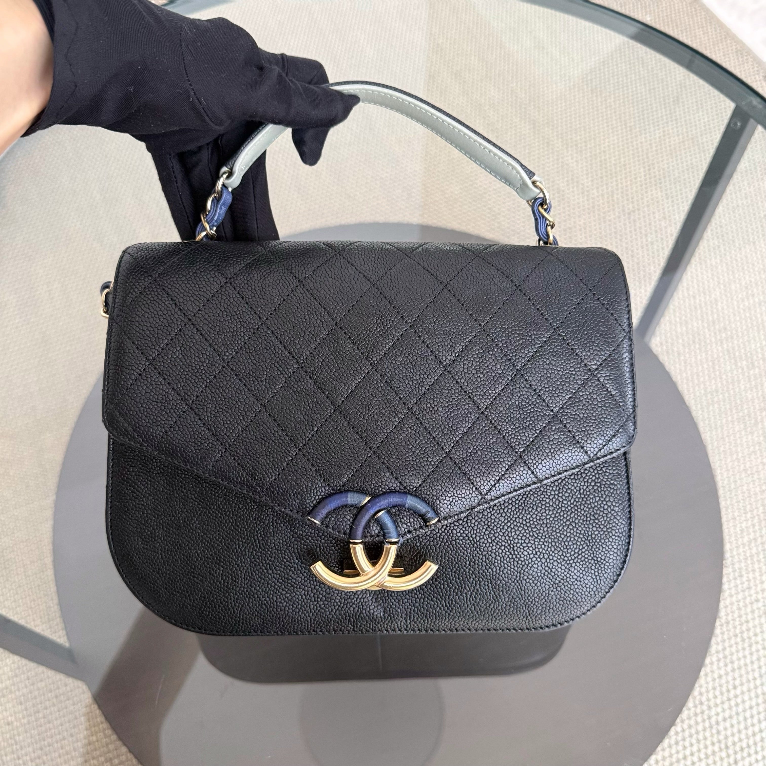 Chanel Coco Curve Cuba - Caviar Medium Black Gold Hardware