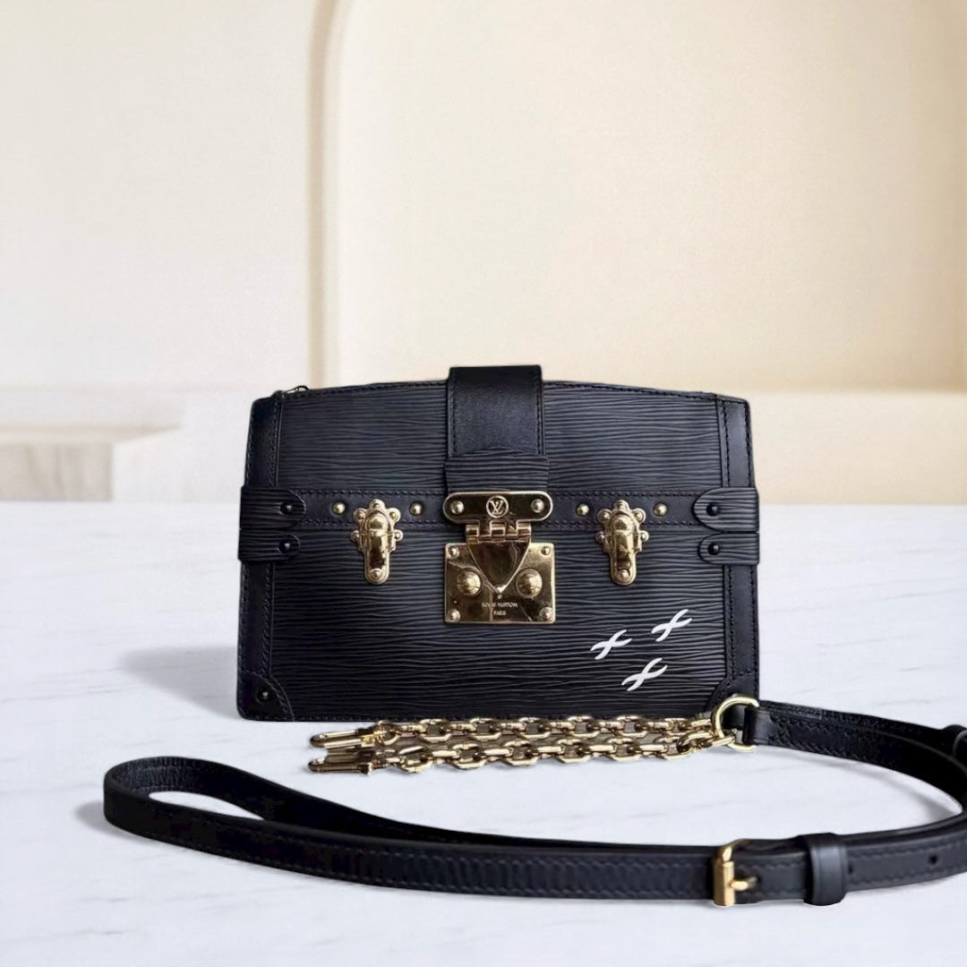 Louis Vuitton Trunk Clutch - EPI Leather Black Gold Hardware