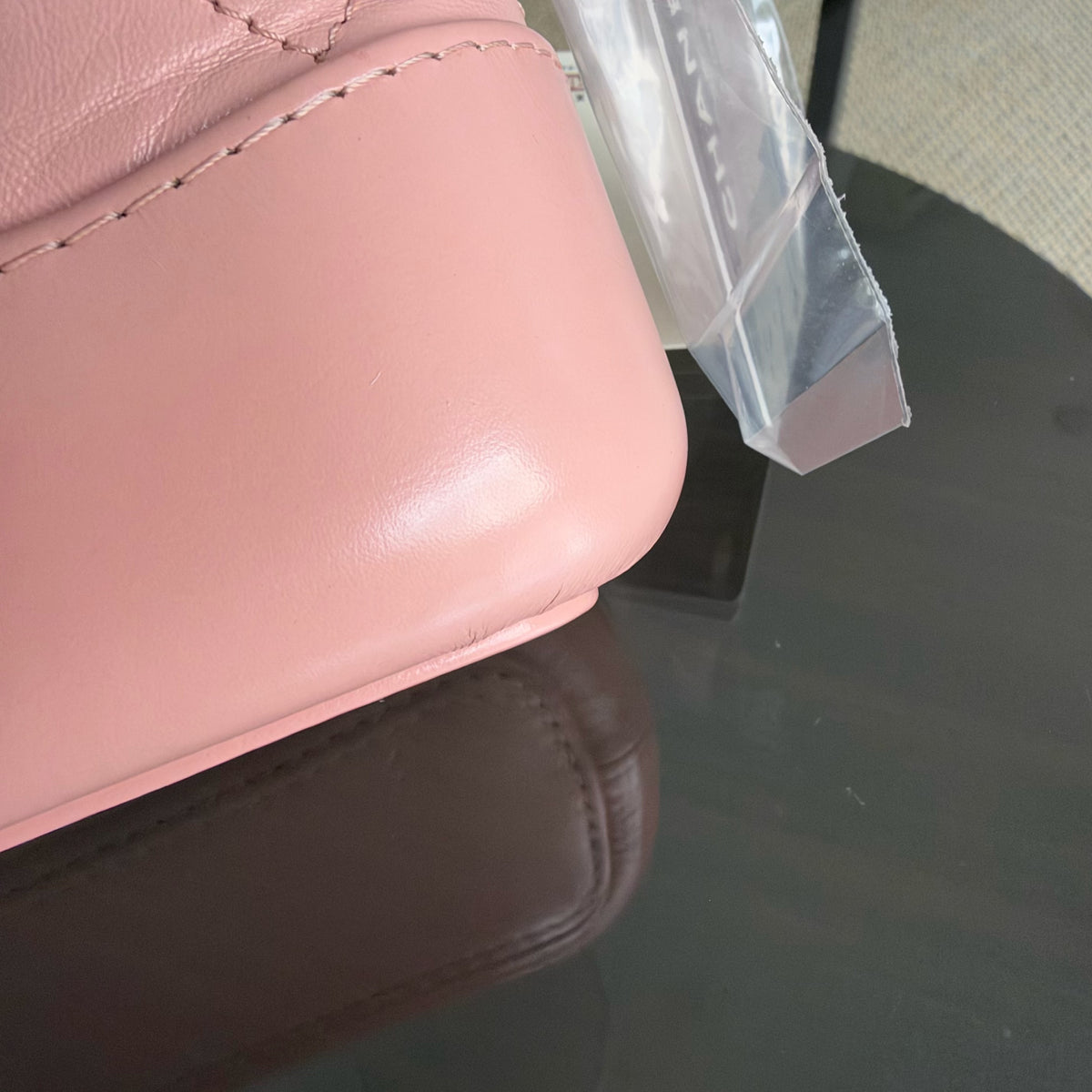 Chanel Gabrielle Small - Quilted Pink Calfskin Gold Hardware Series 27