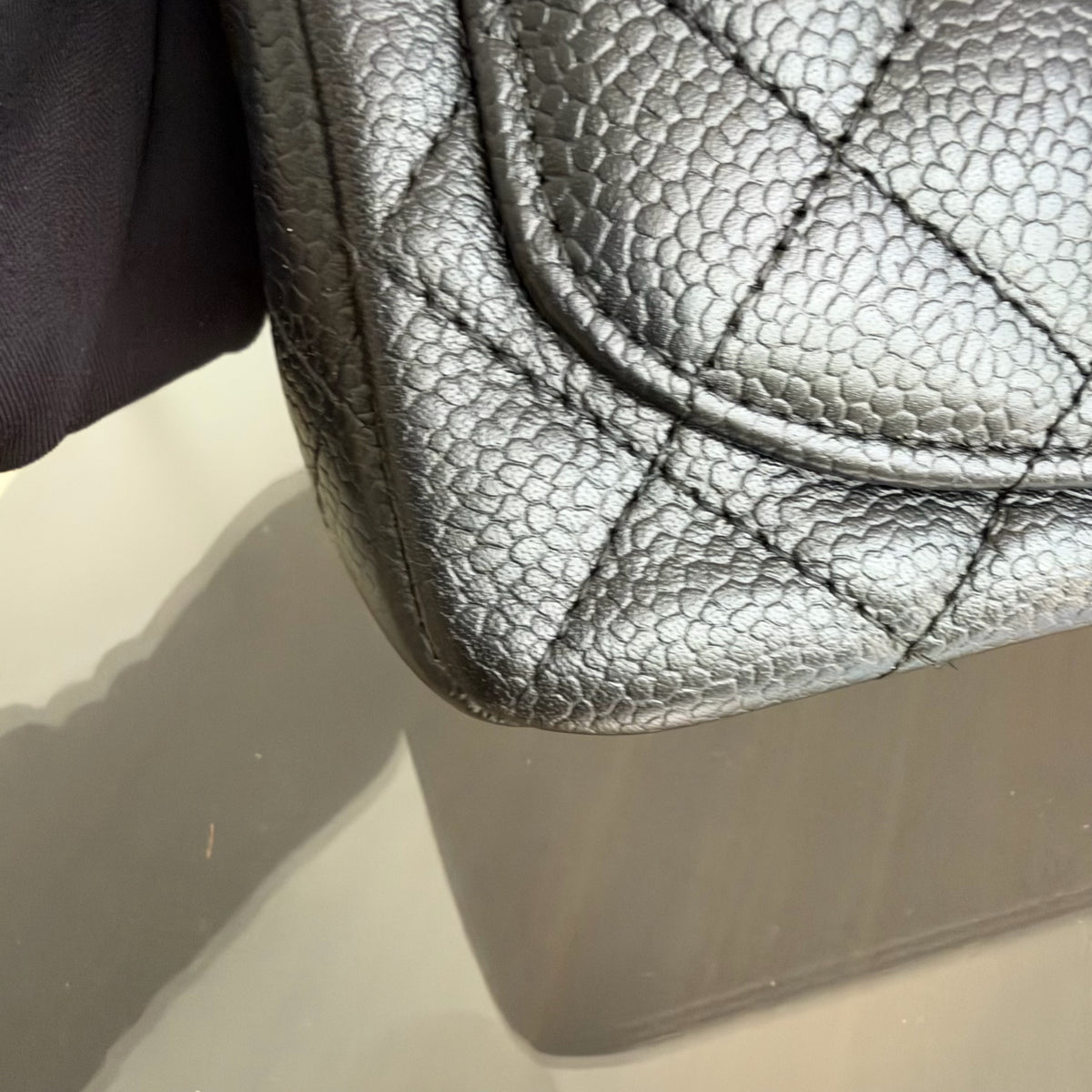 Chanel Classic Flap Mini Square - Caviar Quilted Black 24K Gold Hardware Series 11