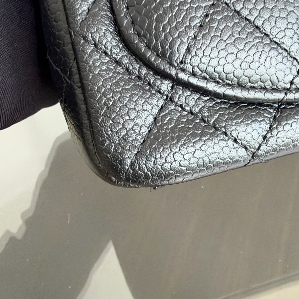 Chanel Classic Flap Mini Square - Caviar Quilted Black 24K Gold Hardware Series 11