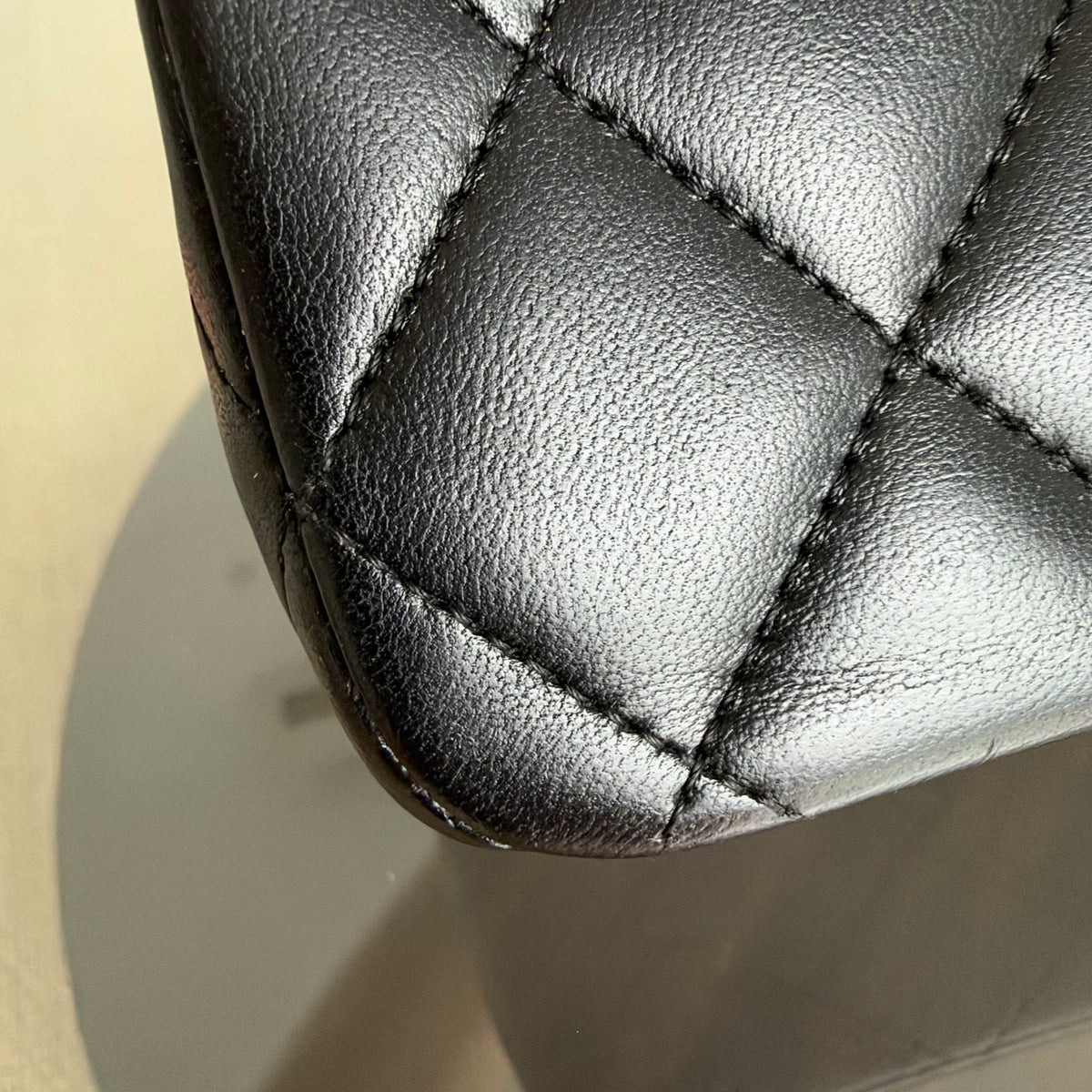 Chanel Classic Flap Medium - 25CM Quilted Lambskin Black Gold Hardware Series 13