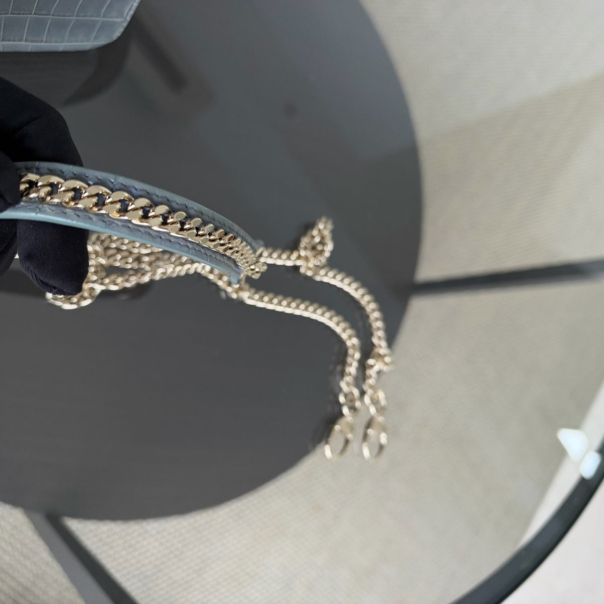 Dior Lady Mini - Exotic Himalaya Crocodile Limited Edition Swarovski Crystal Silver Hardware