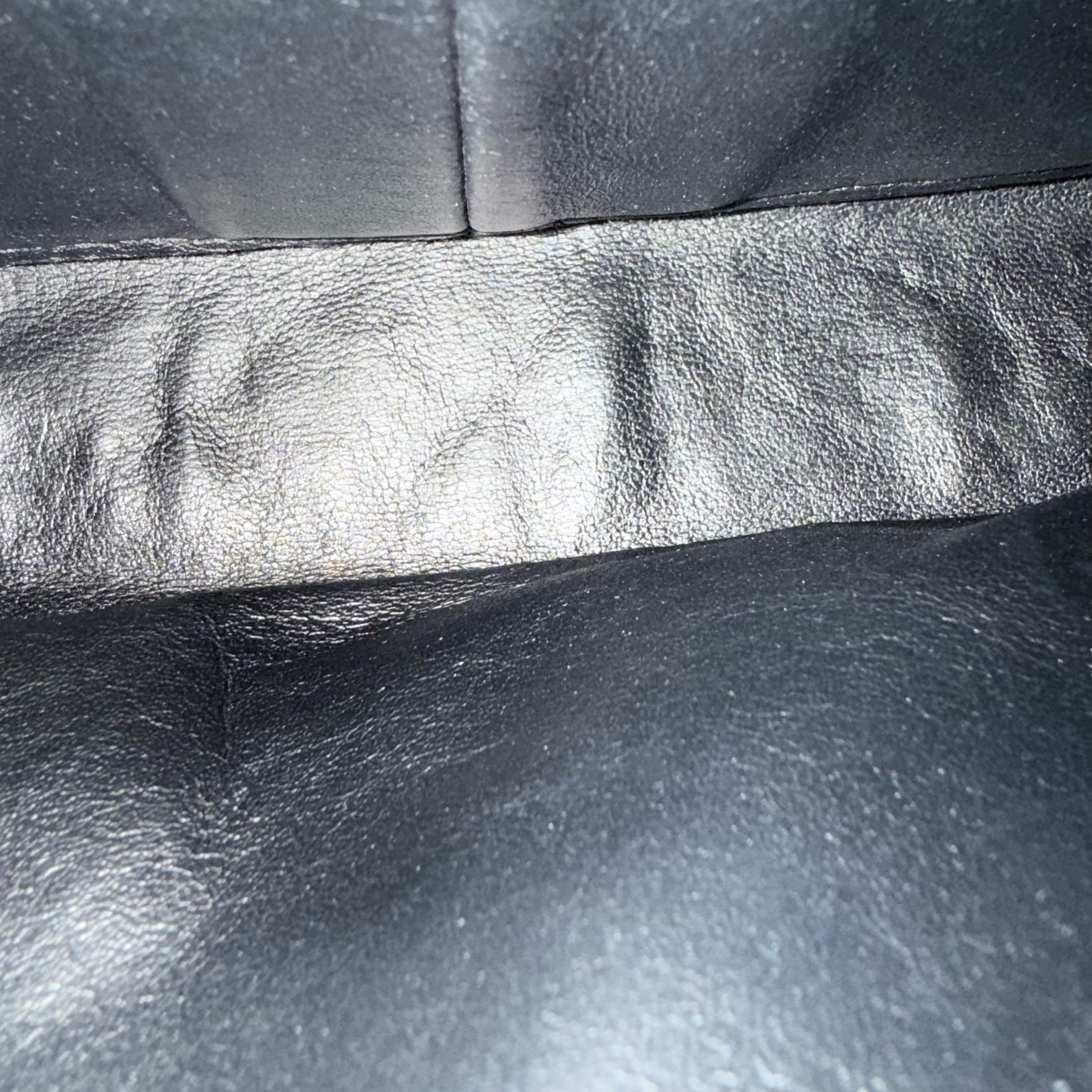 Chanel Tri-fold Seasonal Flap - Quilted Lambskin Black Gold Hardware Series 13