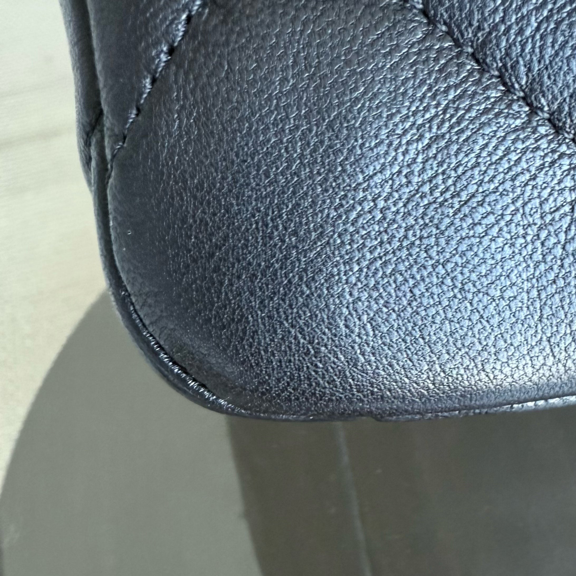 Chanel 19 Bag C19 Small - Quilted Goatskin Black Gold Two-tone Hardware Series 30