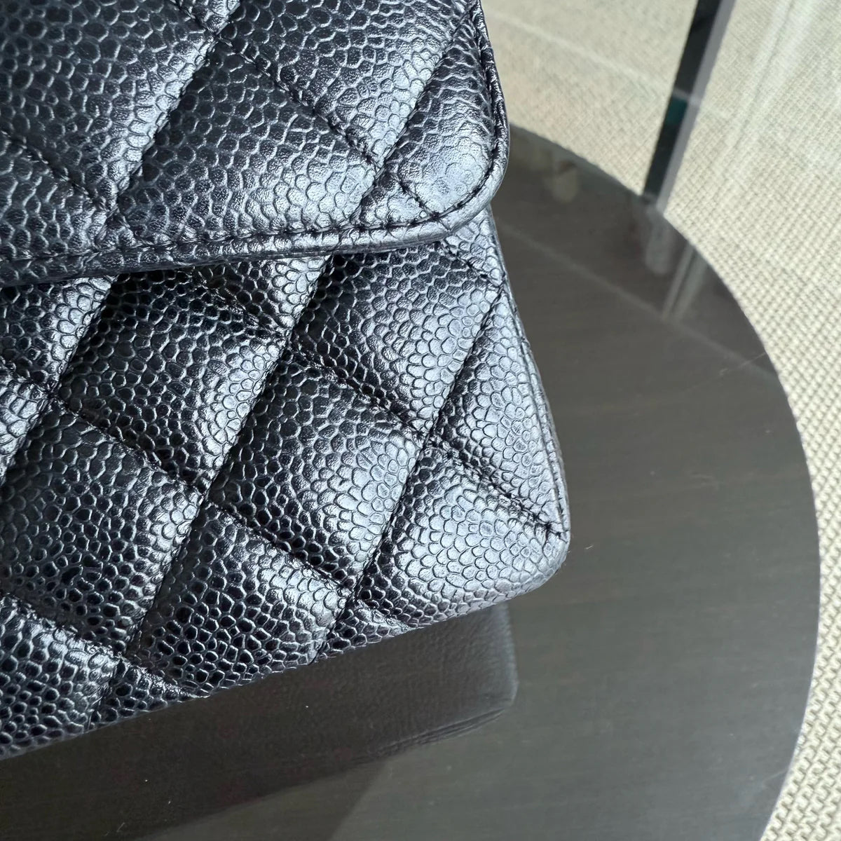 Chanel Classic Flap Small - Caviar 23CM Quilted Black Gold Hardware