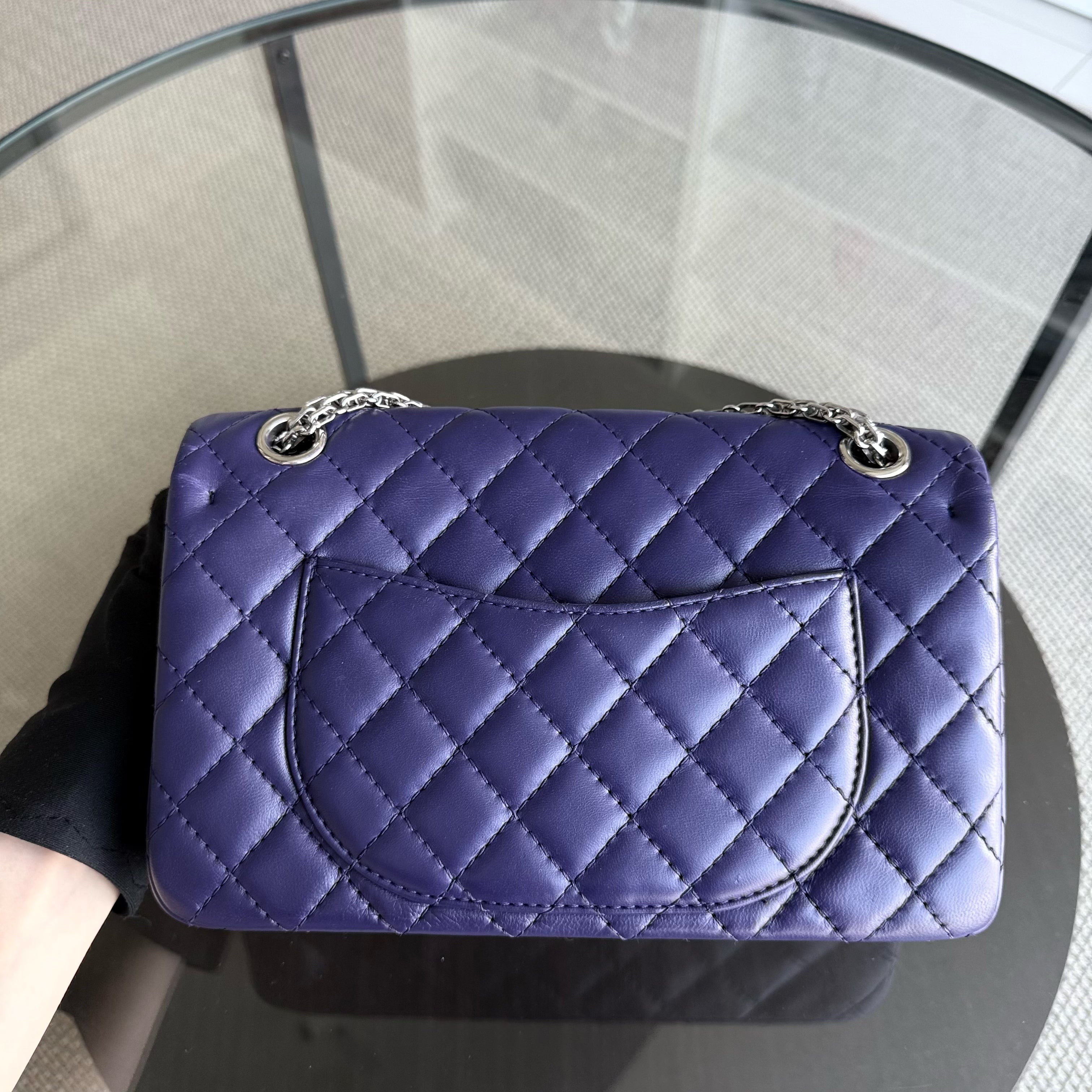 Chanel 2.55 Reissue 225 Small - 24CM Quilted Lambskin Dark Purple Series 14