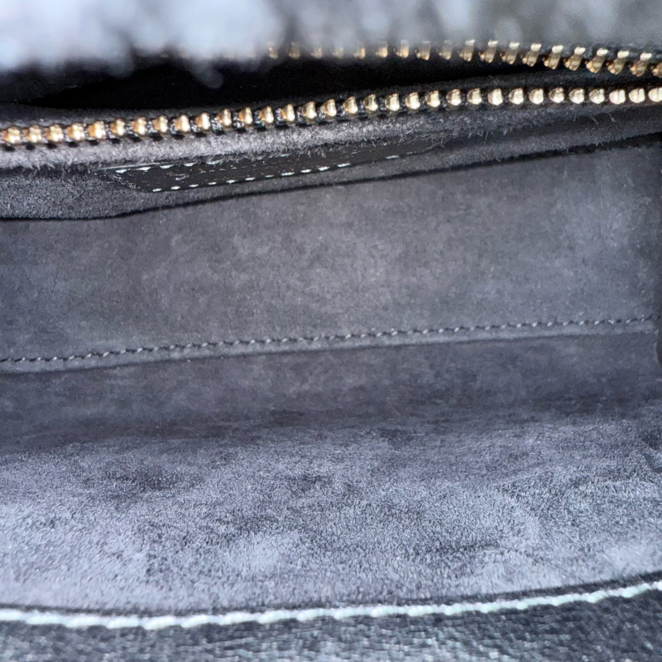 Dior Lady Mini - Cannage Calfskin Silver Gunmetal Gold Hardware Chain Strap