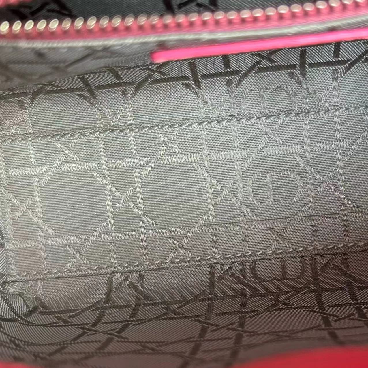 *Adjustable Strap* Dior Lady Mini Cannage Lambskin Barbie Pink Silver Hardware - Luxury Evermore