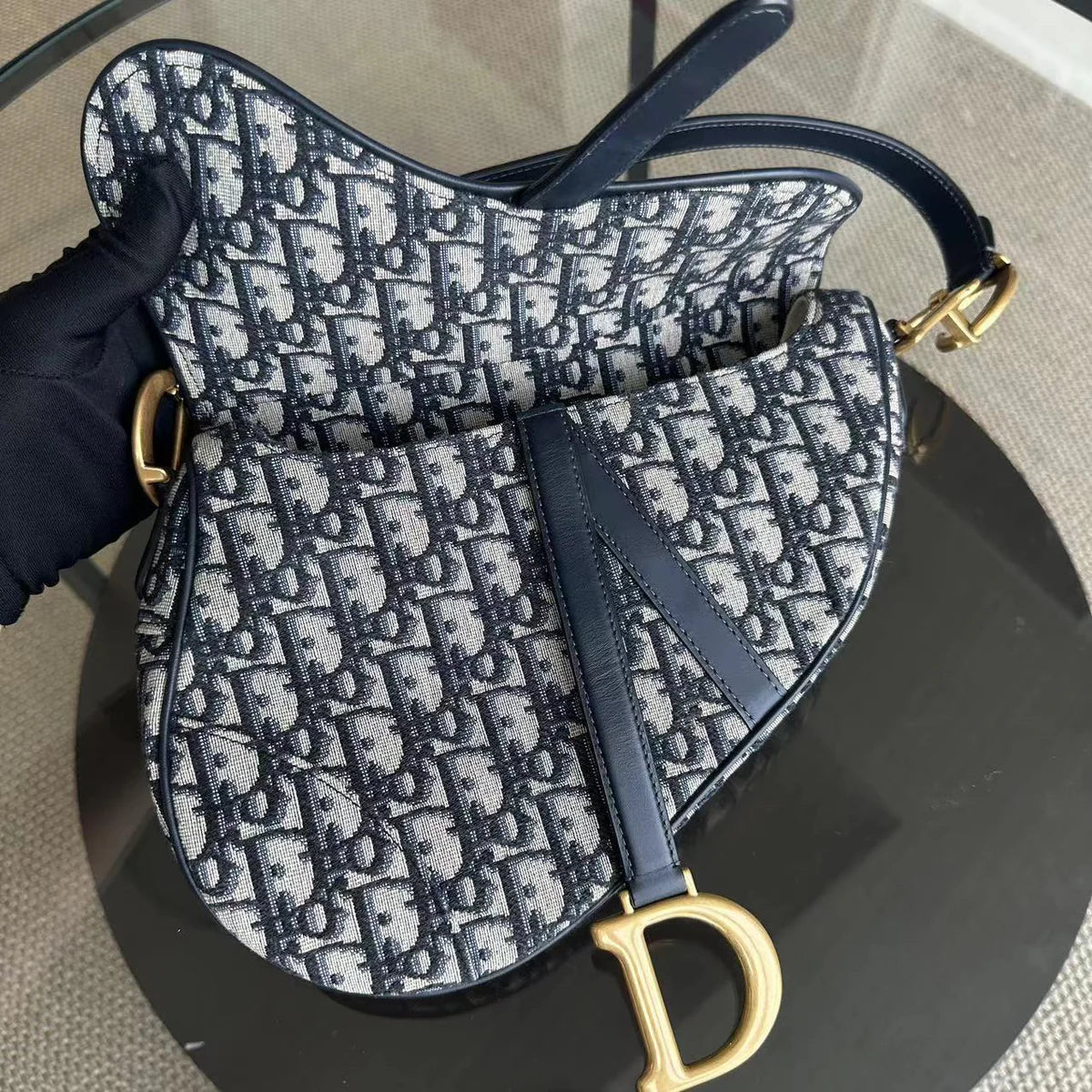 Dior Saddle Medium - Oblique Canvas Gold Hardware