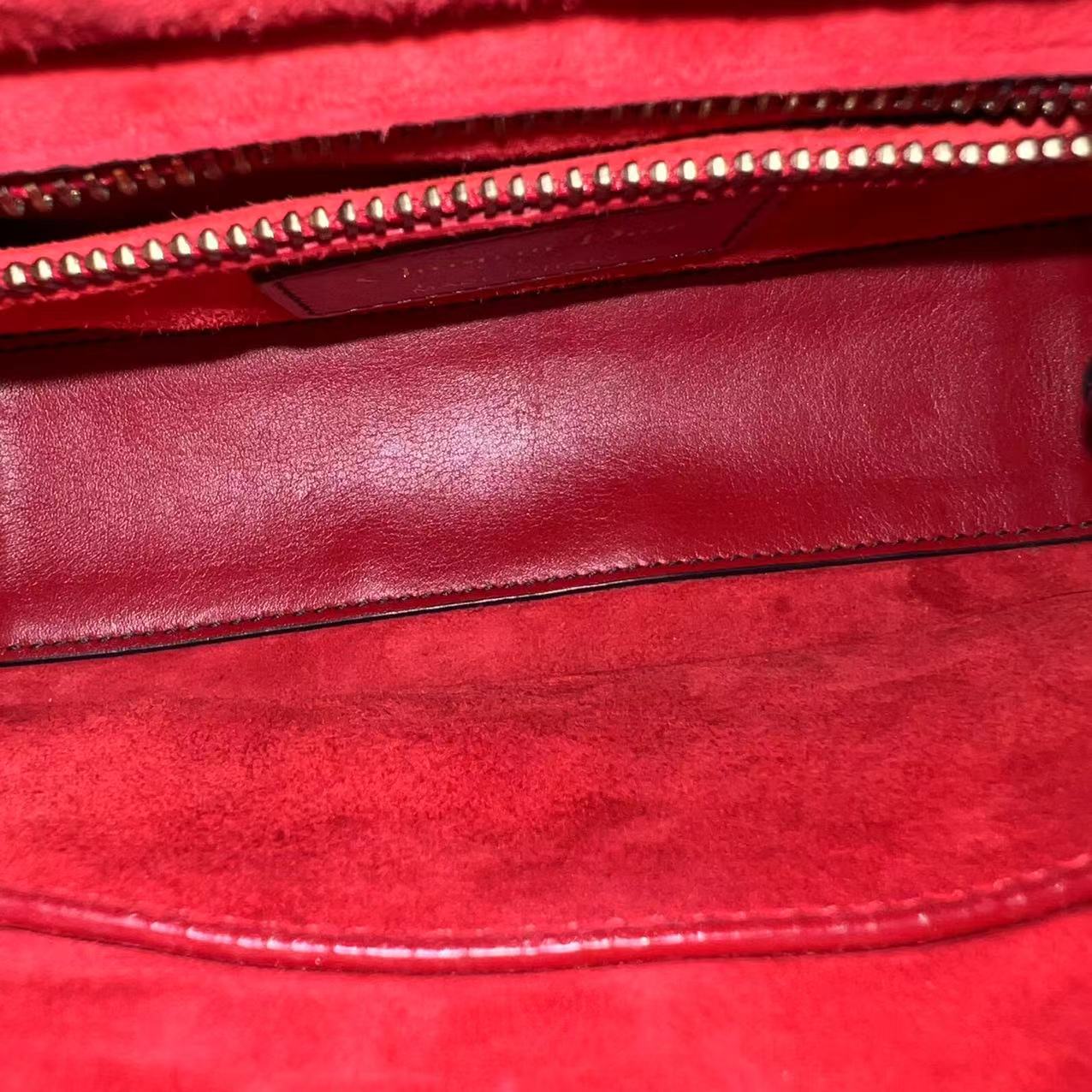 Dior Lady Mini - Valentine Studded Red Golden Hardware