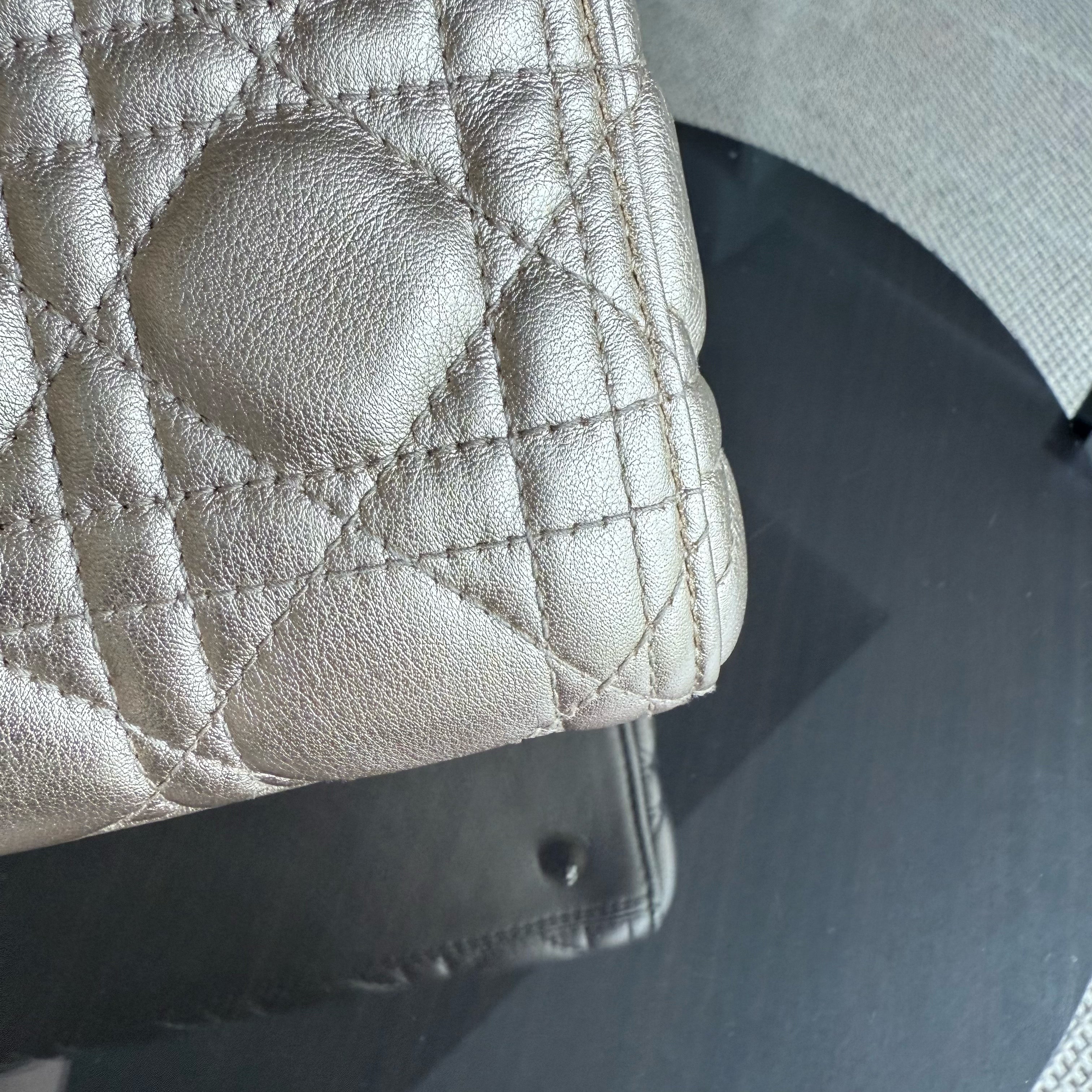 Dior Lady Medium - Cannage Gold Calfskin Gold Hardware No Strap