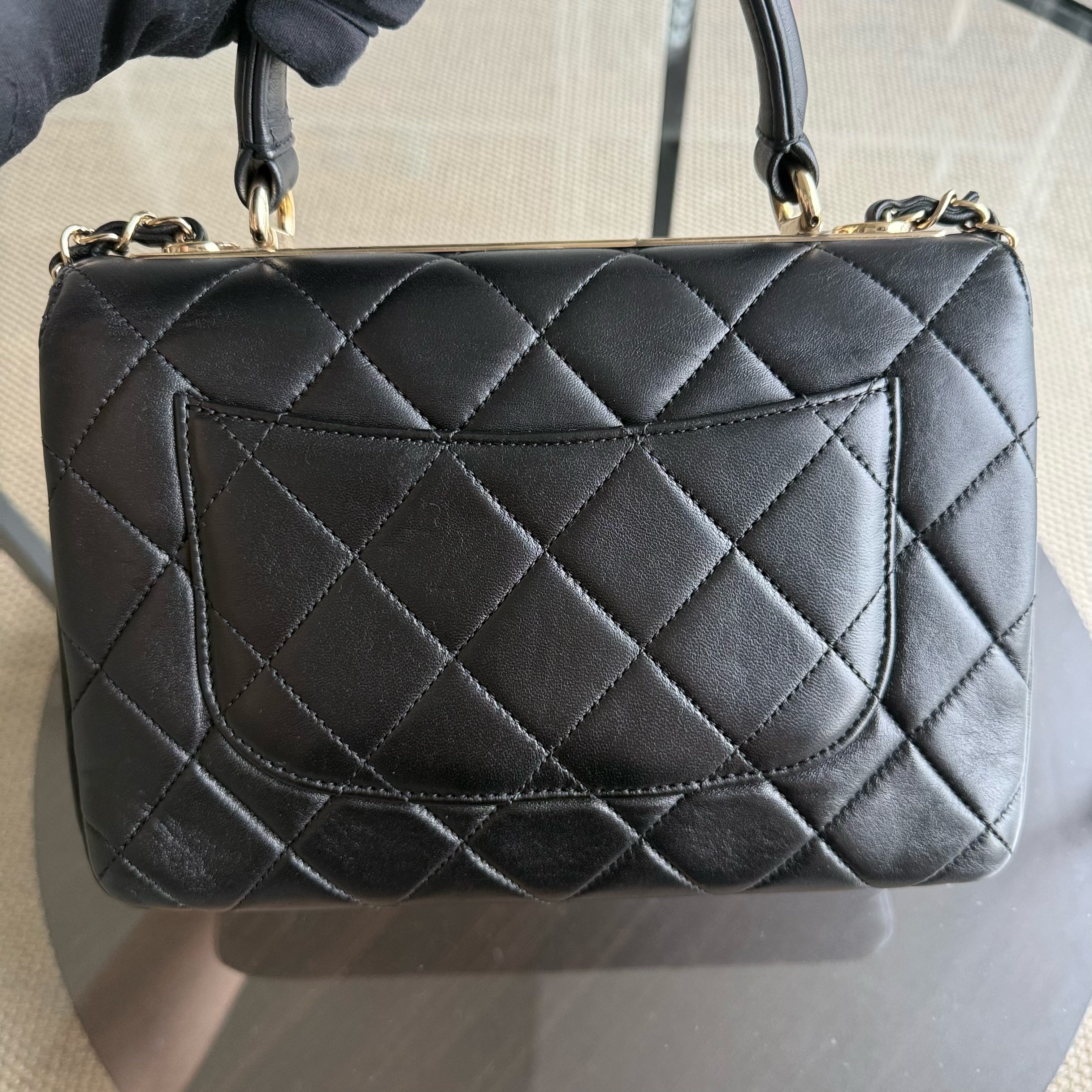 Chanel Trendy CC Small - Quilted Lambskin Black Gold Hardware Series 26