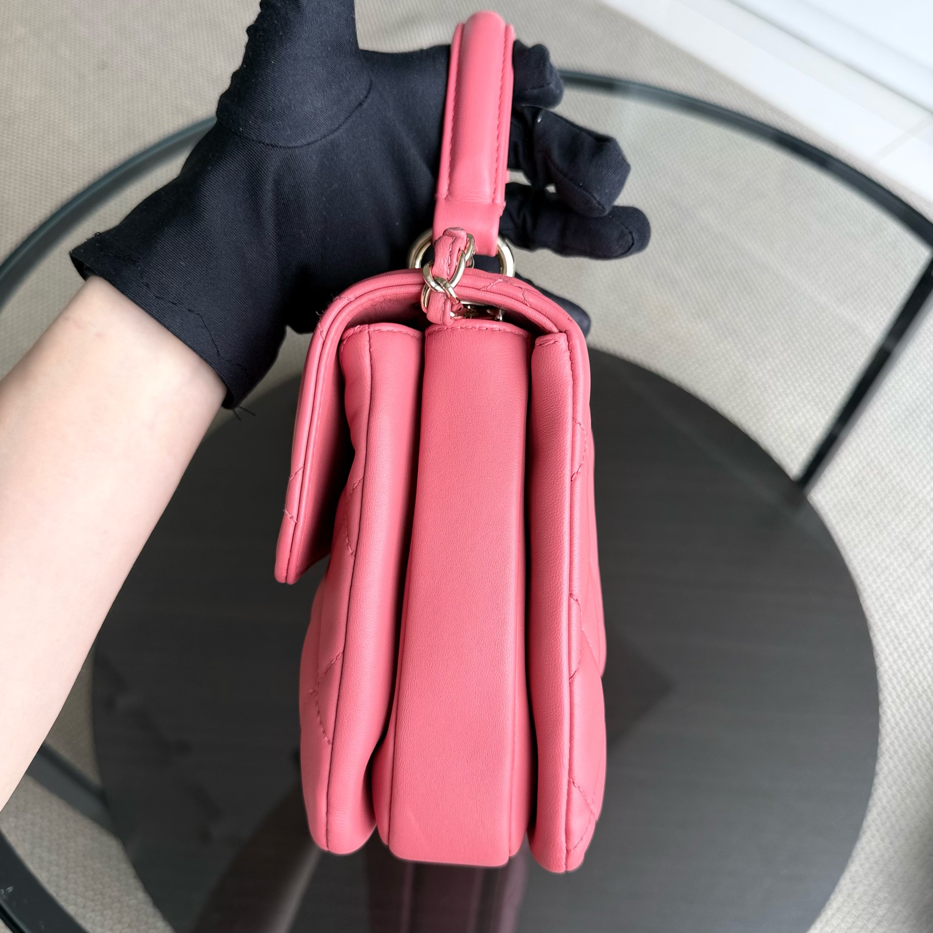 Chanel Trendy CC Small - Quilted Lambskin Pink Gold Hardware