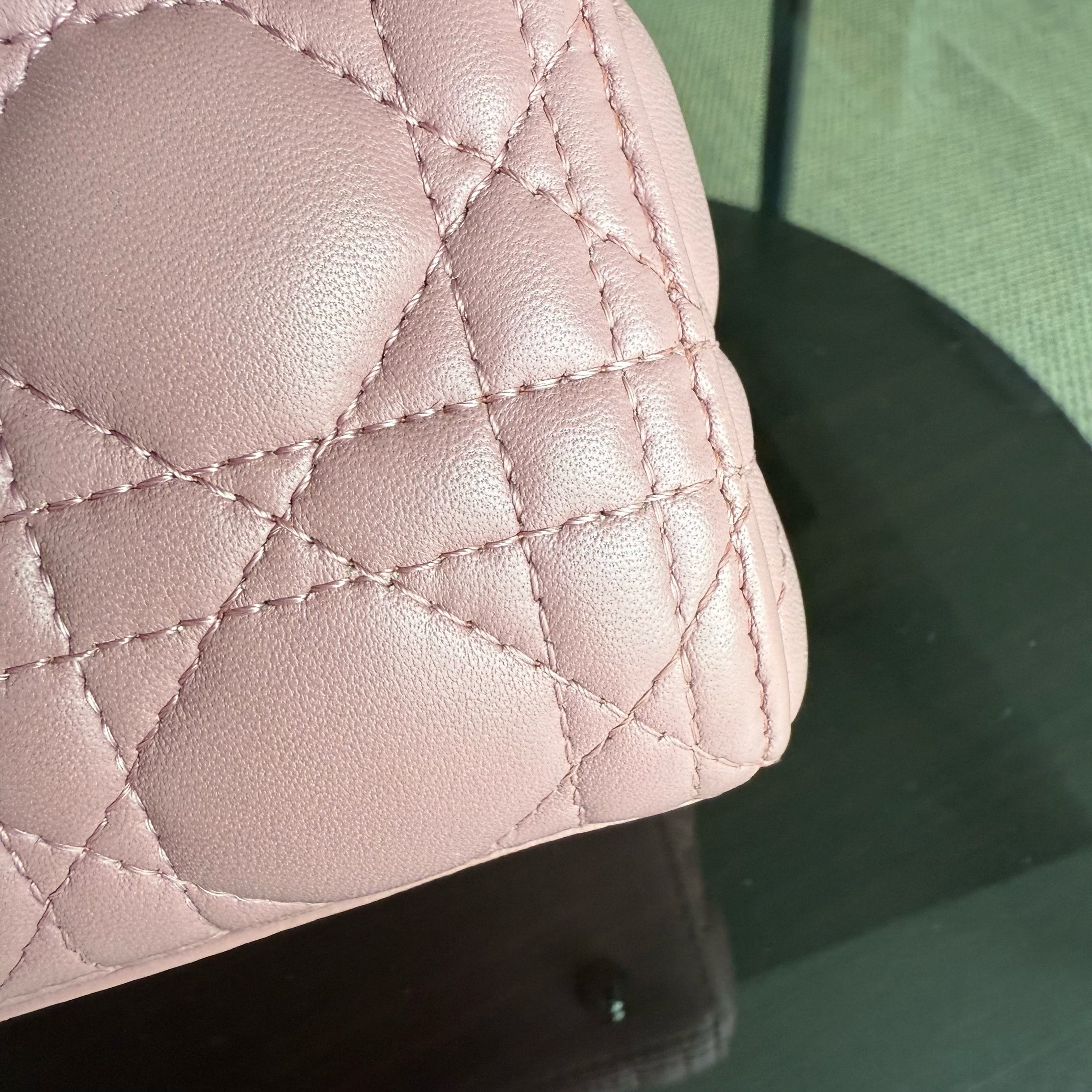 Dior Lady Medium - Cannage Lambskin Pink Silver Hardware