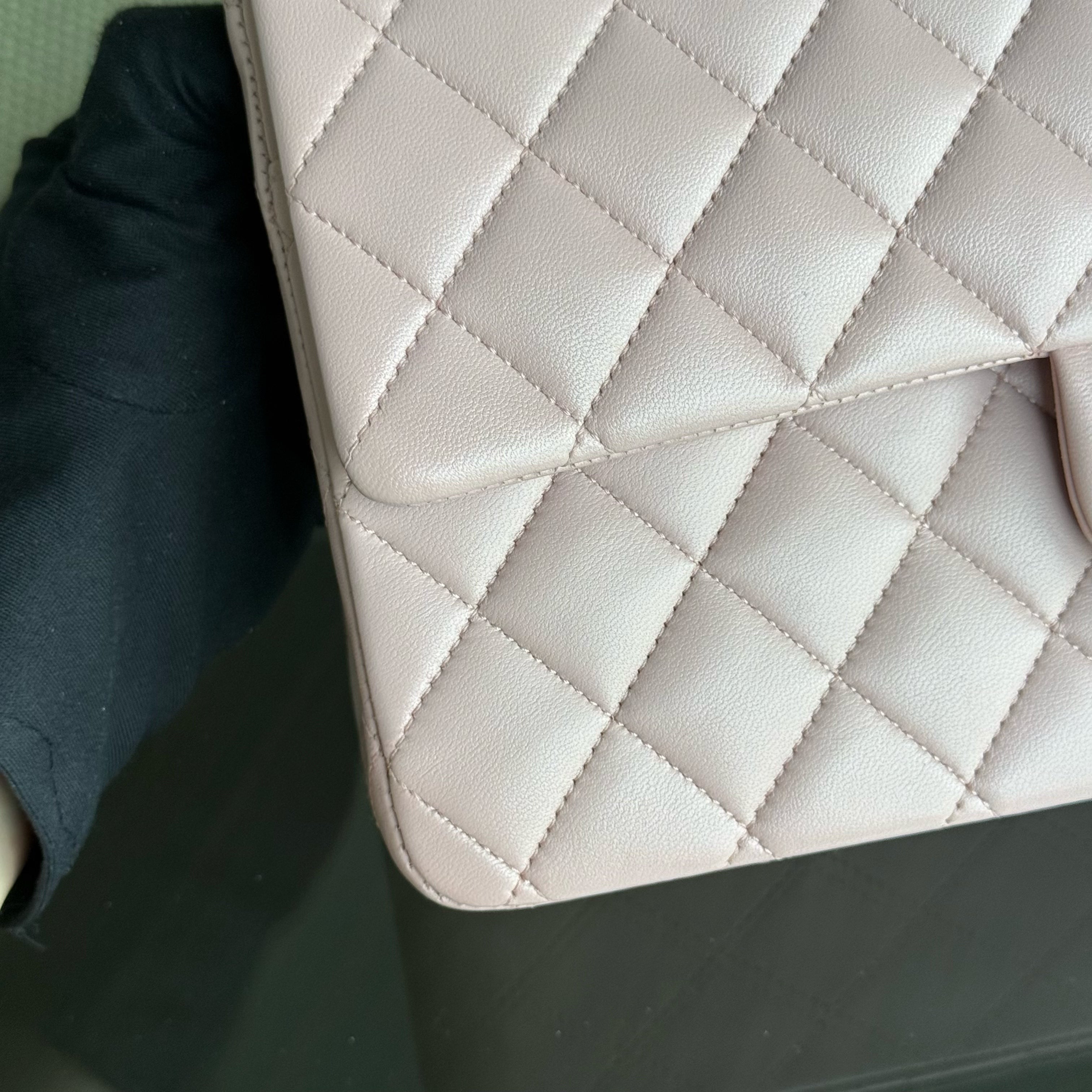 Chanel Classic Flap Medium - 25CM Quilted Lambskin Light Pink Gold Hardware Series 20