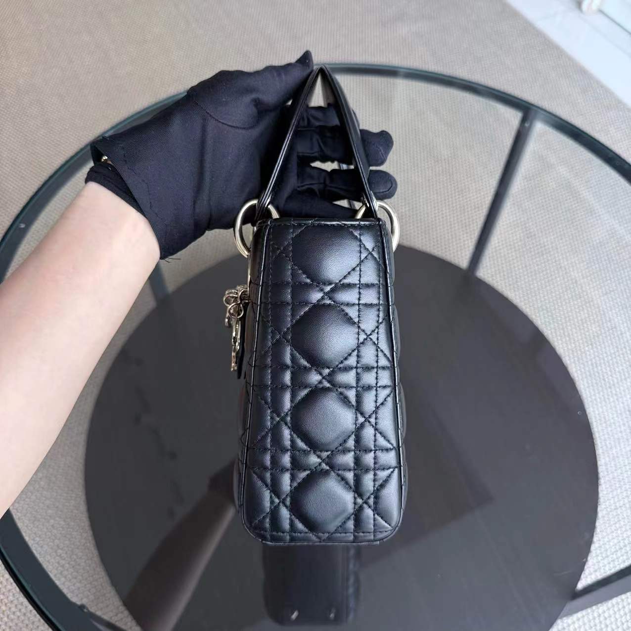 Dior Lady Small Cannage Lambskin Black Golden Hardware ABC MyABC