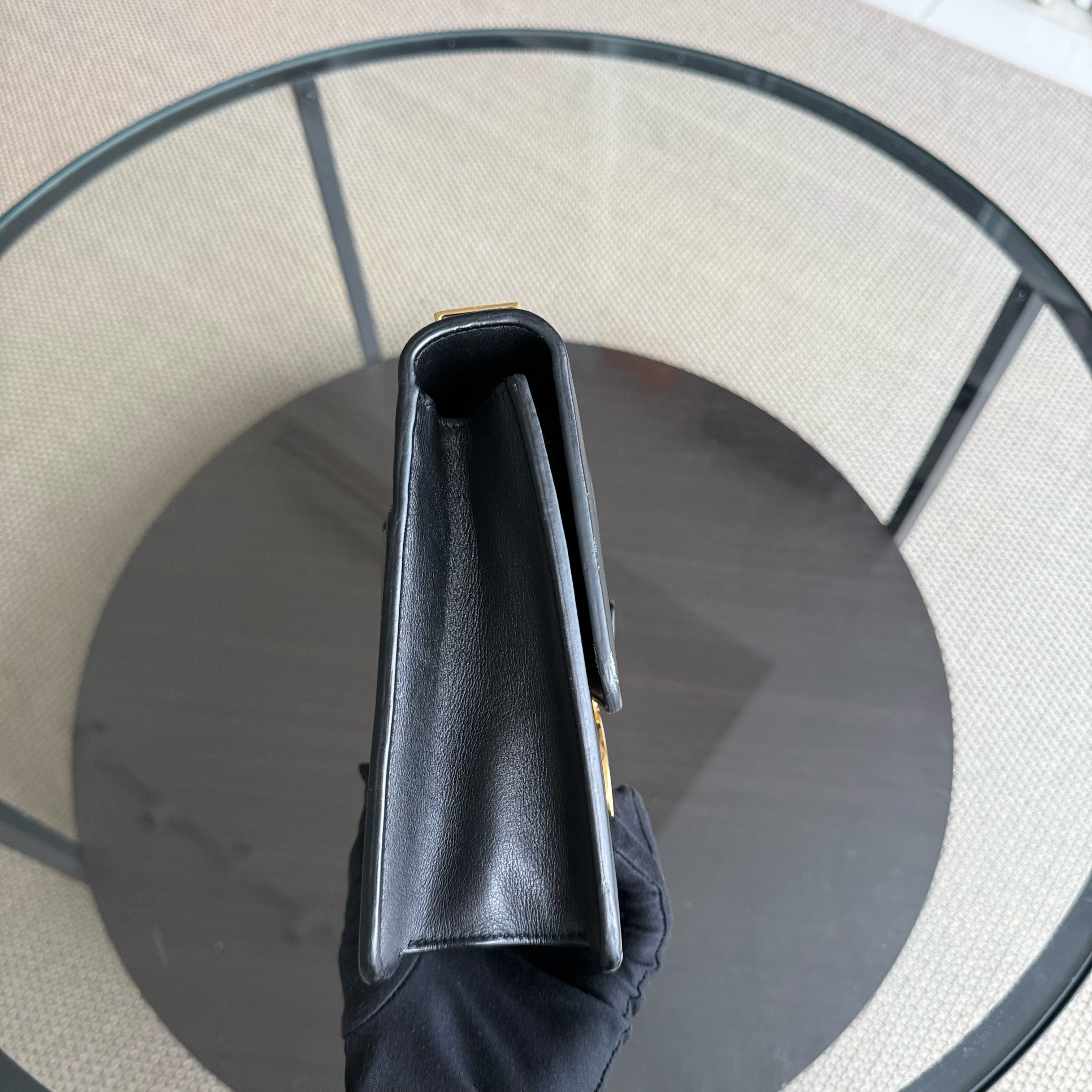 Dior Montaigne 30 - Smooth Calfskin Black Gold Hardware