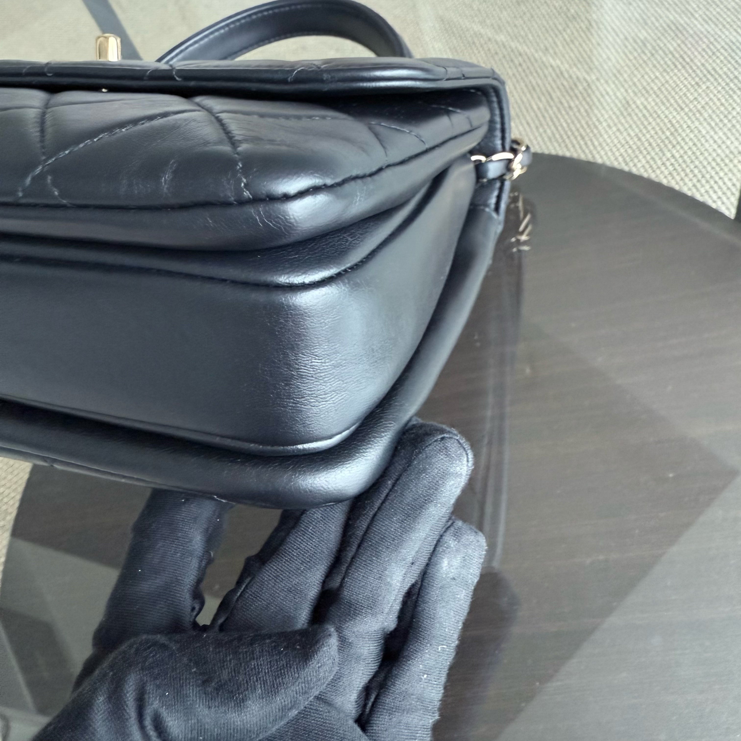 Chanel Trendy CC Small - Quilted Lambskin Black Gold Hardware Series 26