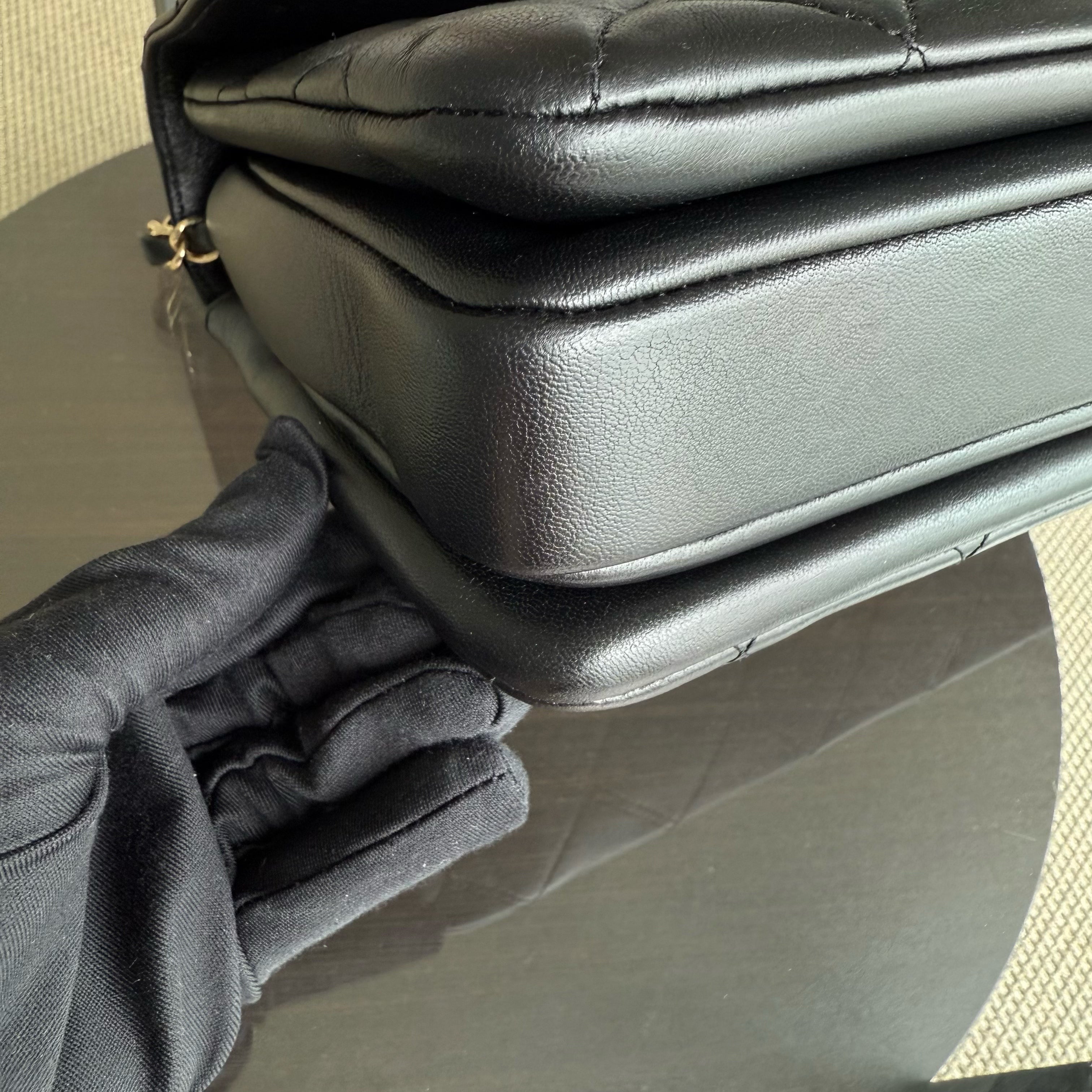 Chanel Trendy CC Small - Quilted Lambskin Black Gold Hardware Series 24