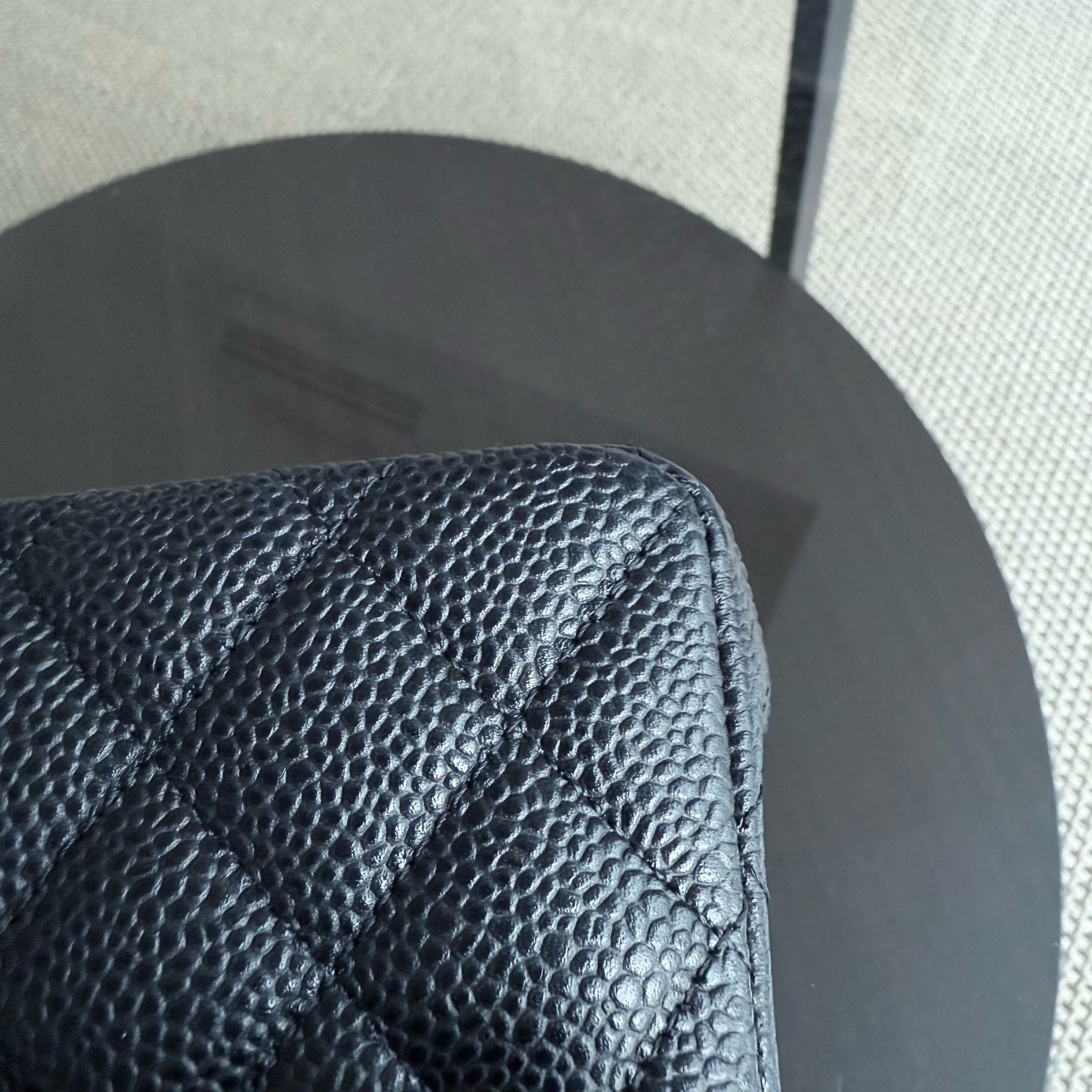 Chanel Classic Flap Small - Caviar 23CM Quilted Black Gold Hardware Series 30