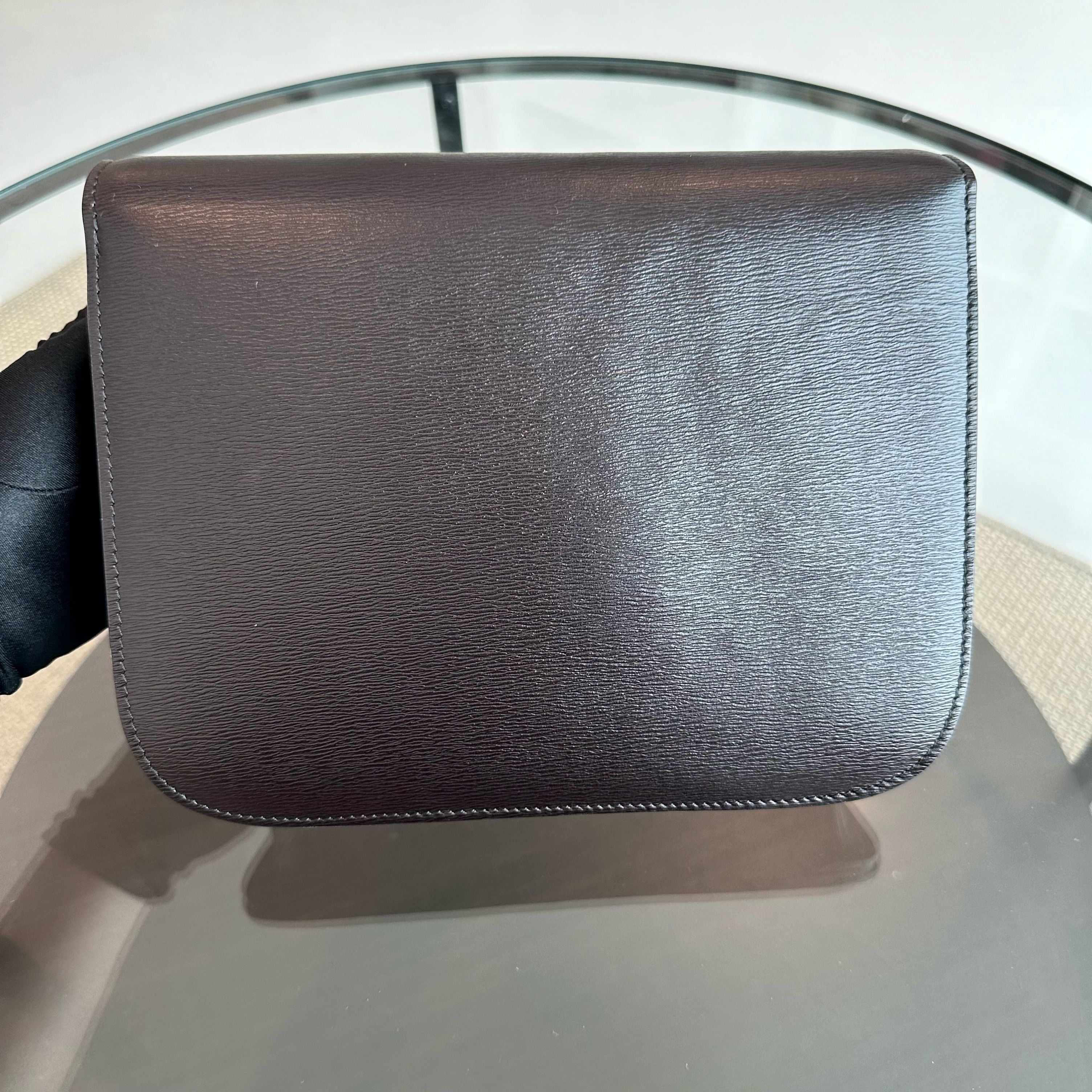 Celine Classic Box Medium Liege Calfskin Dark Brown GHW - Luxury Evermore