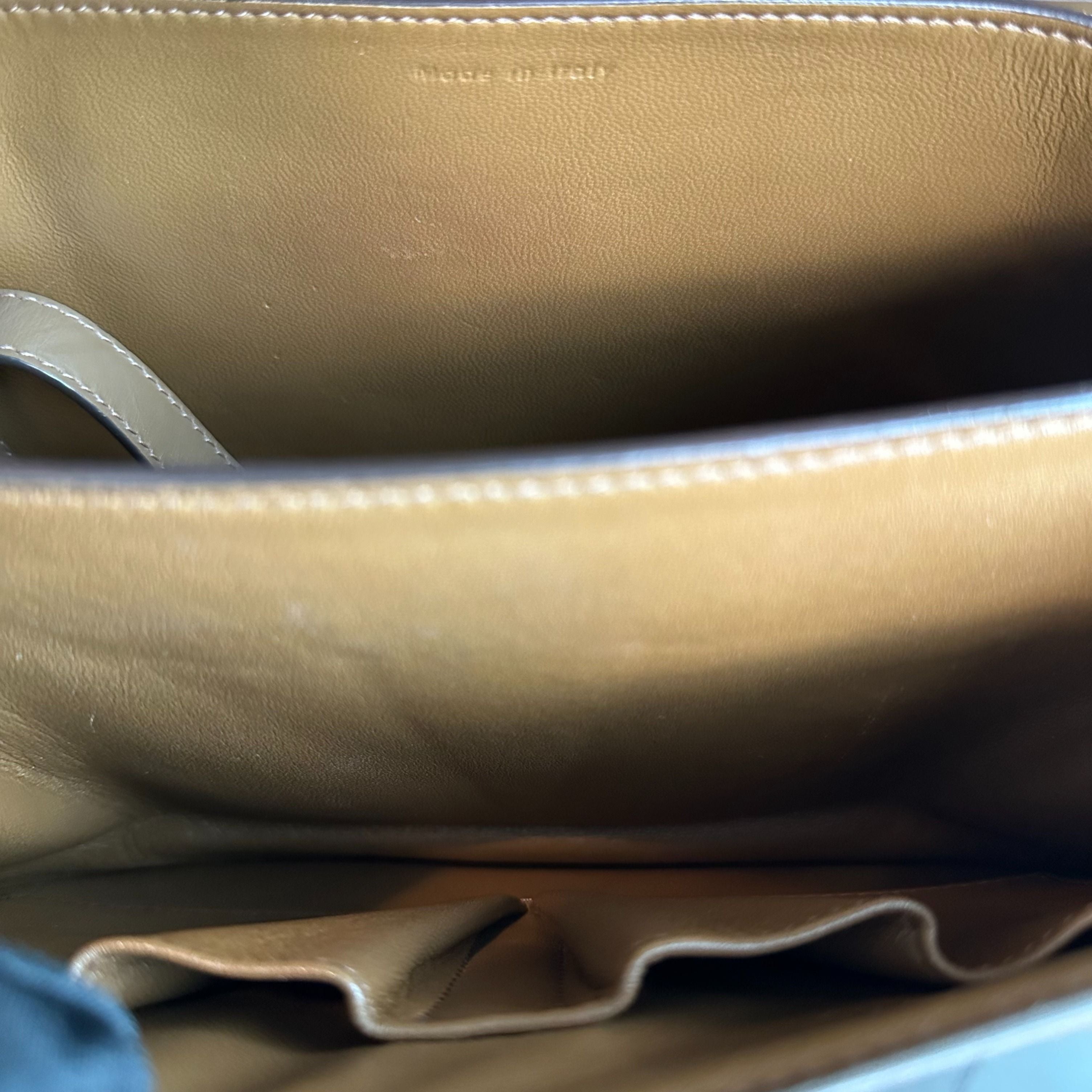 Celine Classic Box Medium Smooth Calfskin Leather Caramel GHW - Luxury Evermore