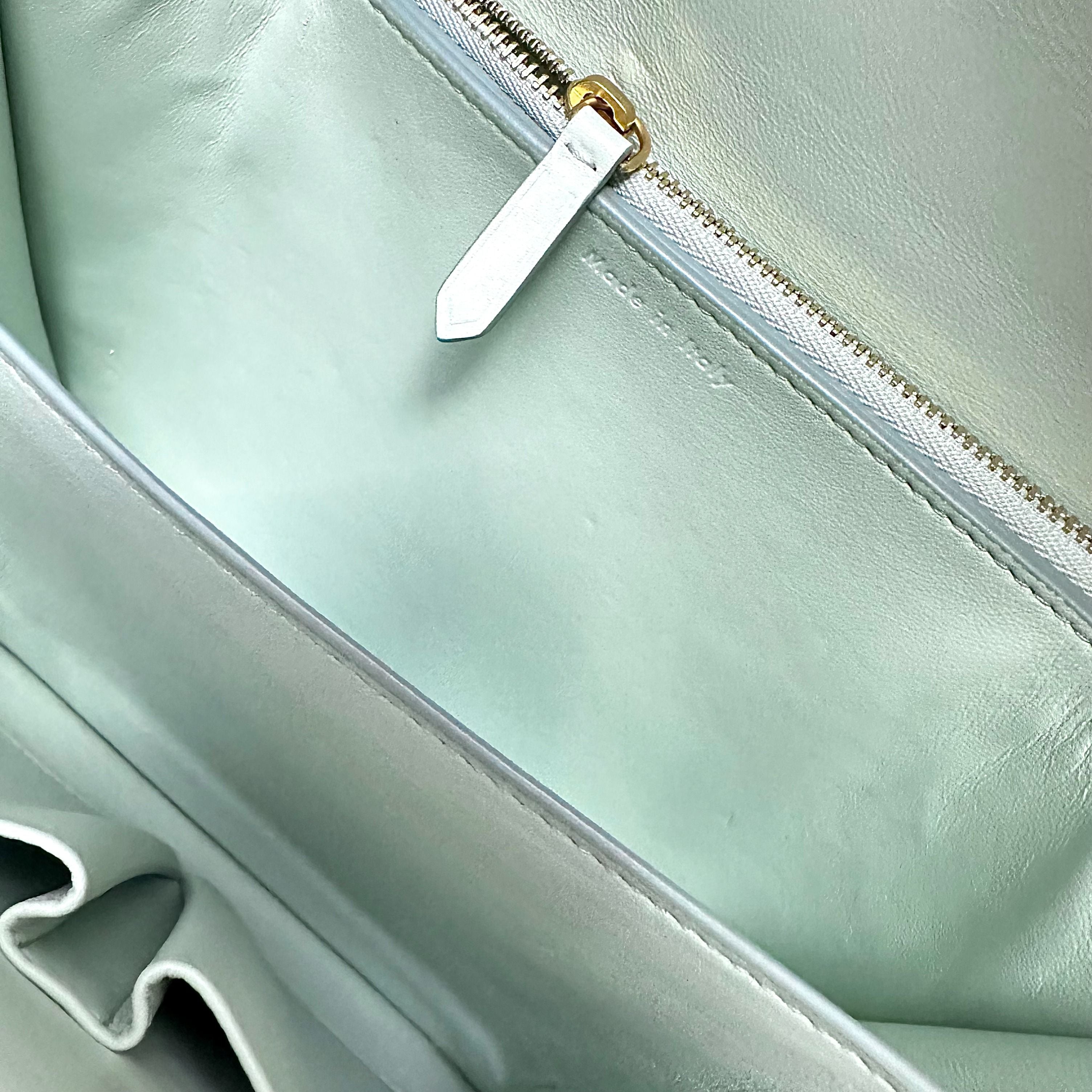 Celine Classic Box Smooth Calfskin Mint Green GHW - Luxury Evermore