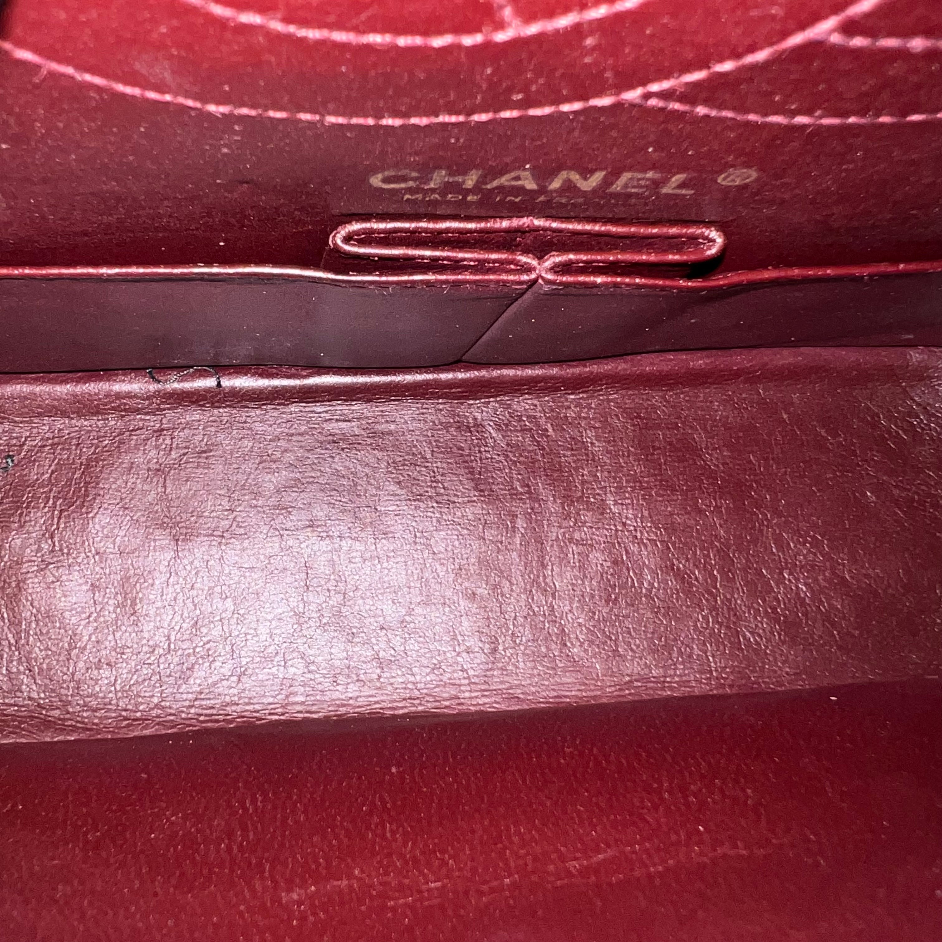 Chanel 2.55 Reissue 225 Medium 24CM Quilted Calfskin Black Ruthenium Golden Hardware Series 13 - Luxury Evermore