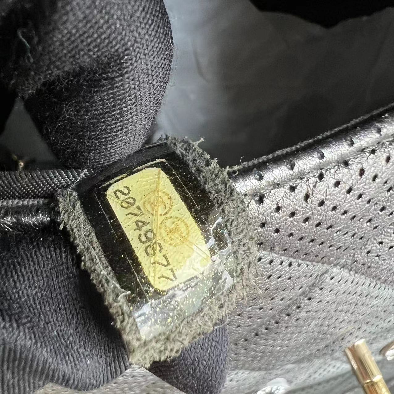 Chanel 2015 Cruise Paris-Dubai Seasonal Flap Perforated Metallic Grey Golden Hardware Series 20 - Luxury Evermore