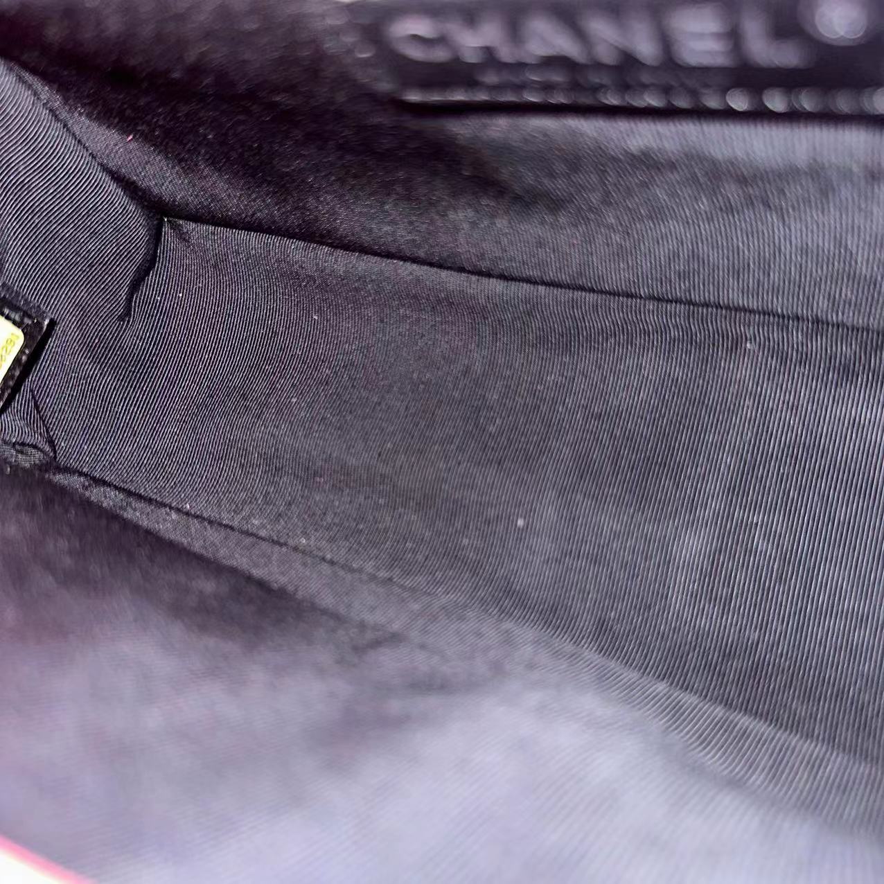 Chanel Calfskin Boy Old Medium 25CM Quilted Grained Calfskin Leboy Pink RSHW No 17 - Luxury Evermore