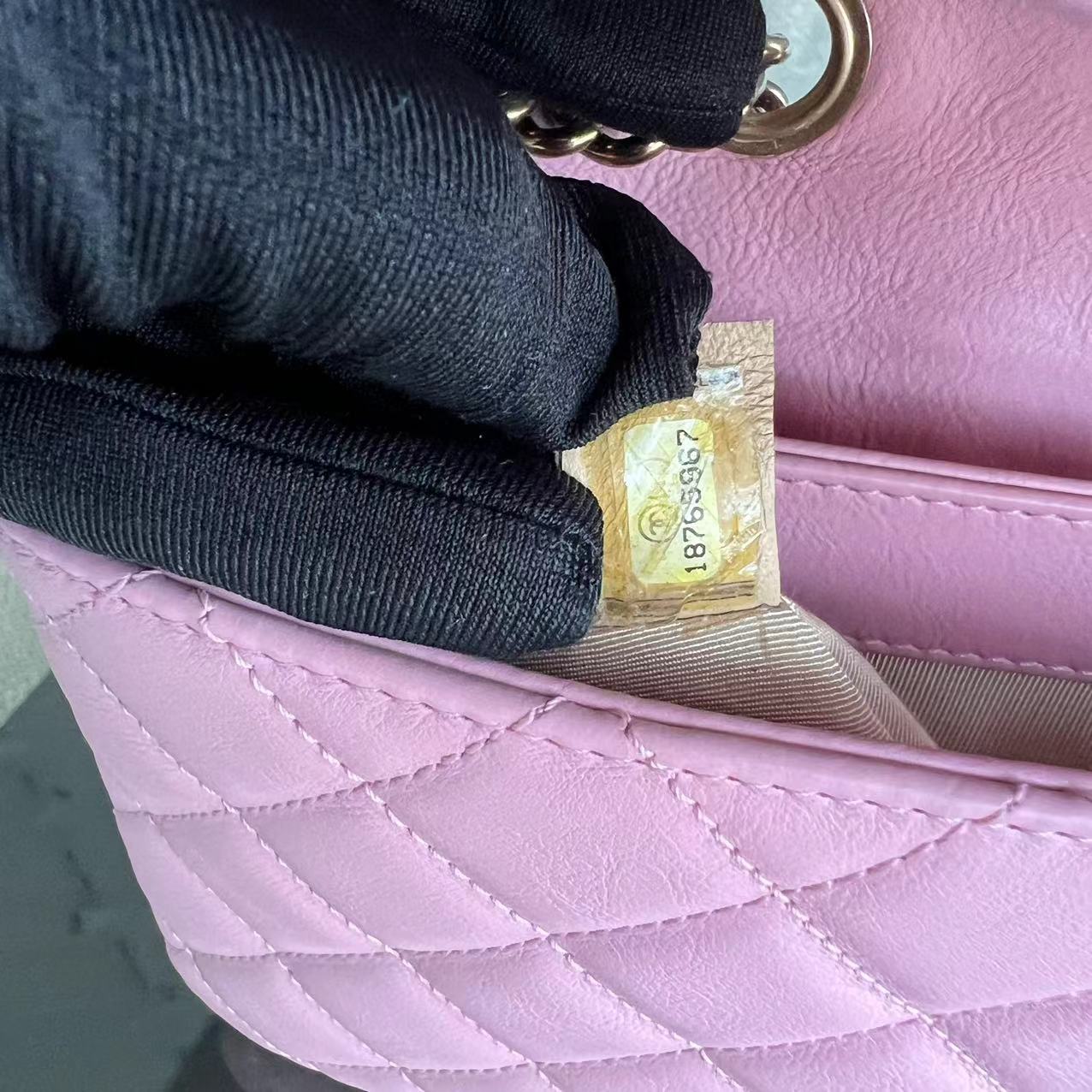 Chanel Calfskin CC Seasonal Flap Zipped Single Flap Quilted Pink Golden Hardware Series 18 - Luxury Evermore