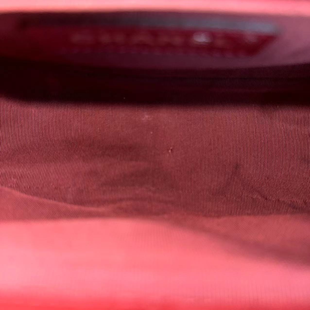 Chanel Caviar Boy Old Medium 25CM Chevron Calfskin Leboy Burgundy Dark Red RSHW No 24 - Luxury Evermore