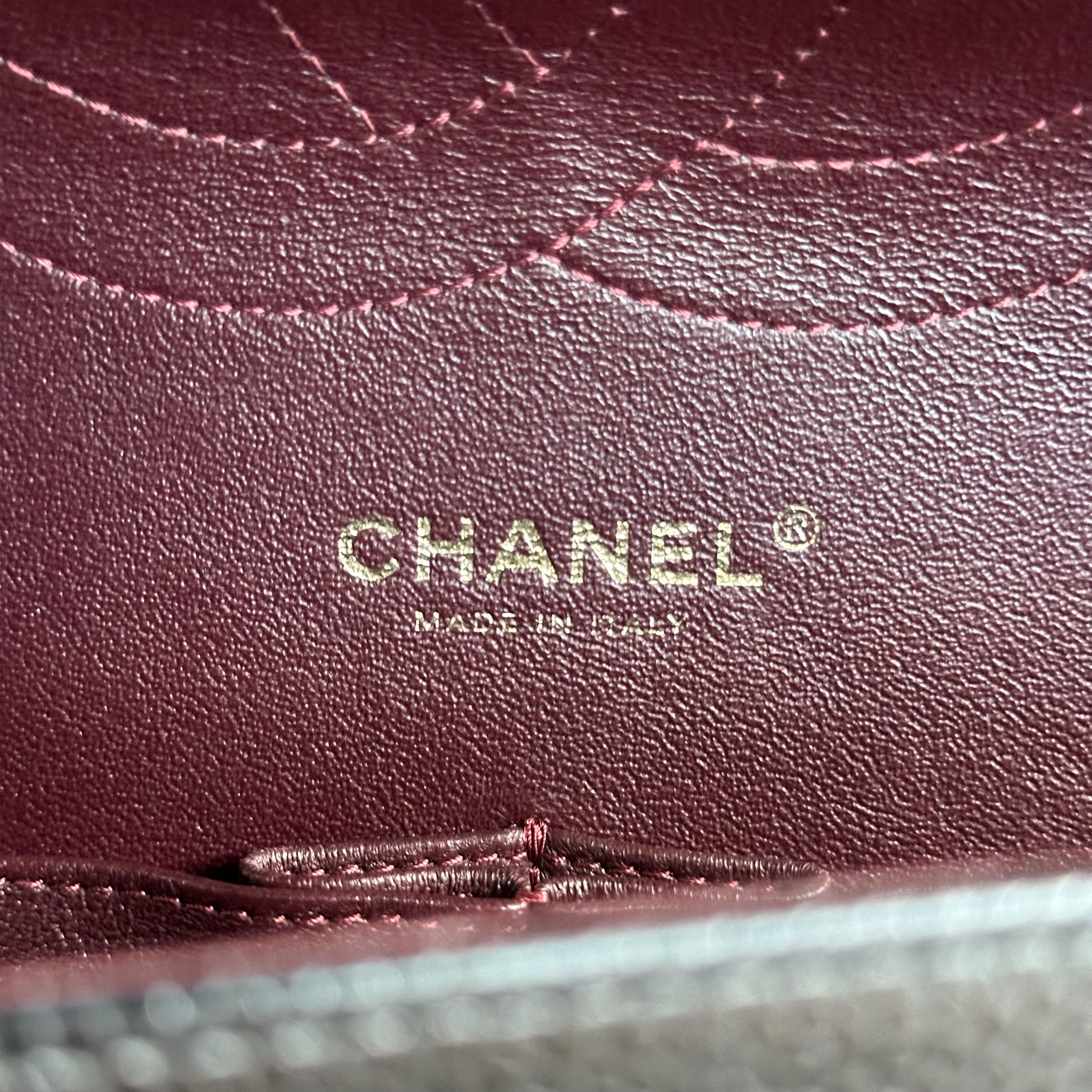 Chanel Caviar Double Flap Jumbo Classic Flap Black GHW No 23 - Luxury Evermore