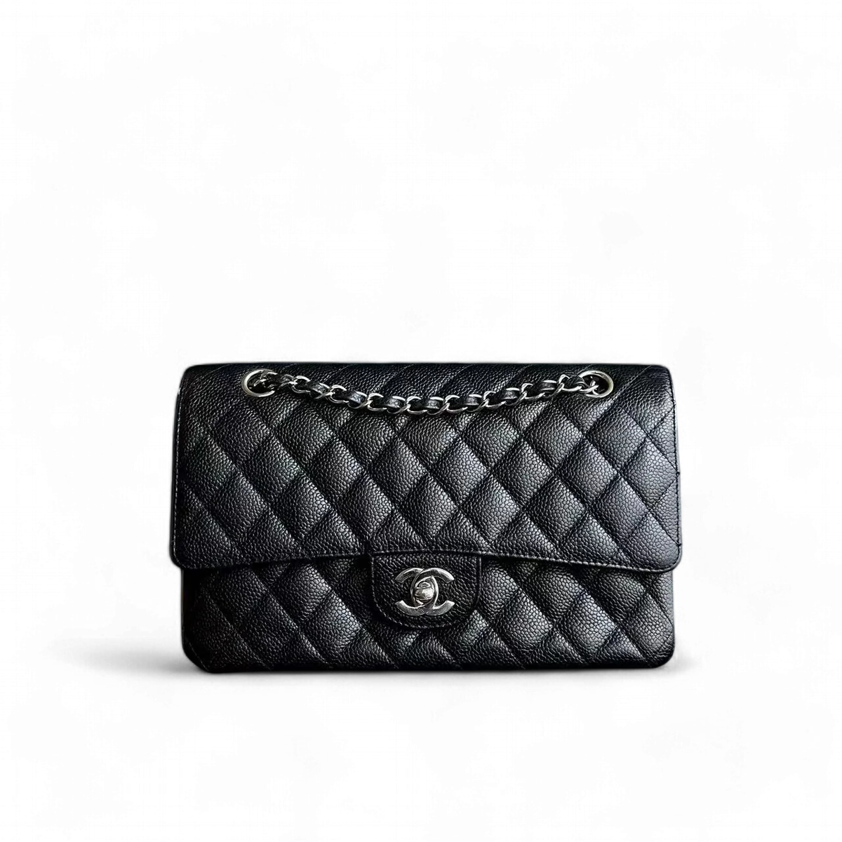Chanel Classic Flap Medium - 25CM Caviar Quilted Calfskin Black SHW No 14