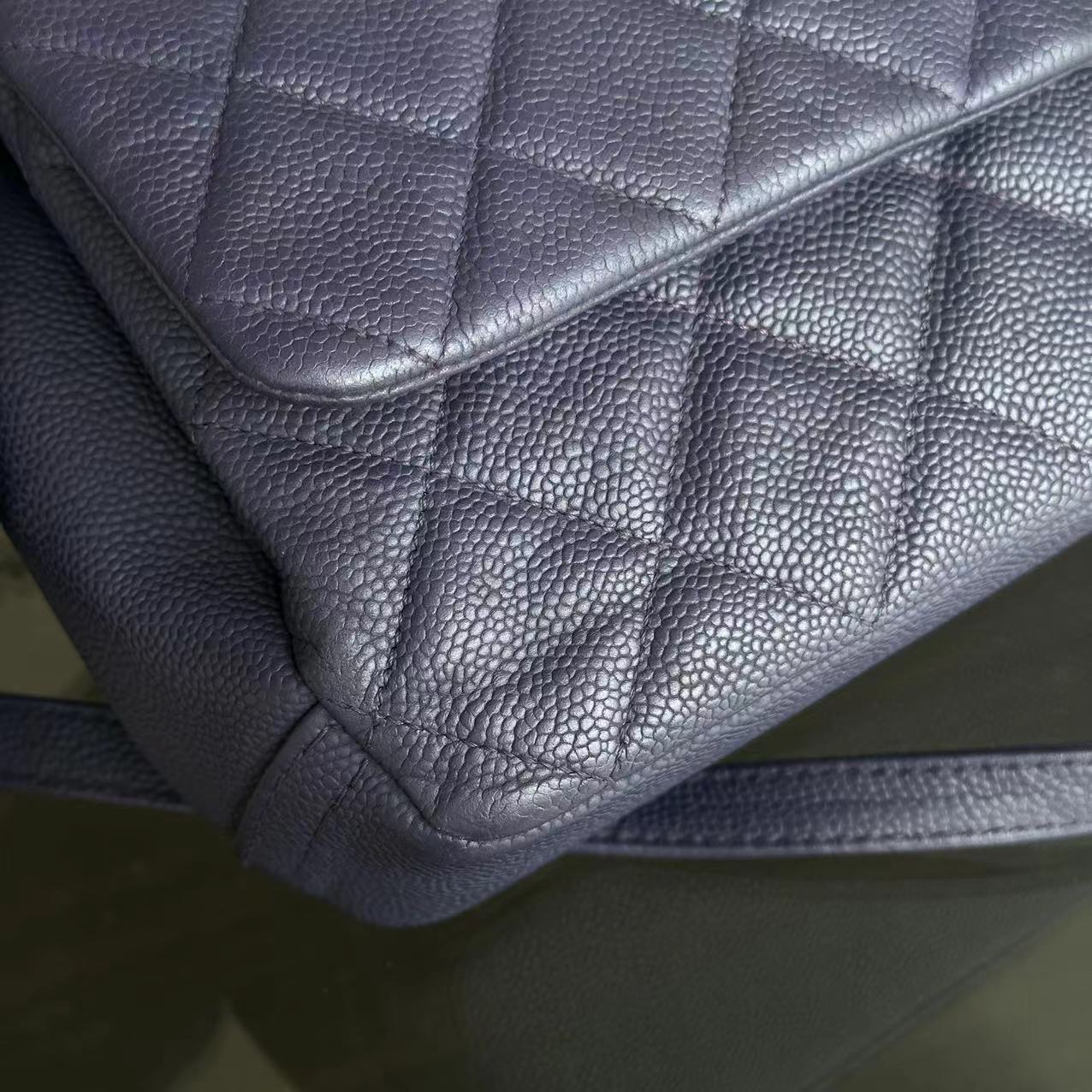 Chanel Caviar Quilted Jumbo Matelasse Seasonal Flap Quilted Calfskin SHW No 16 - Luxury Evermore