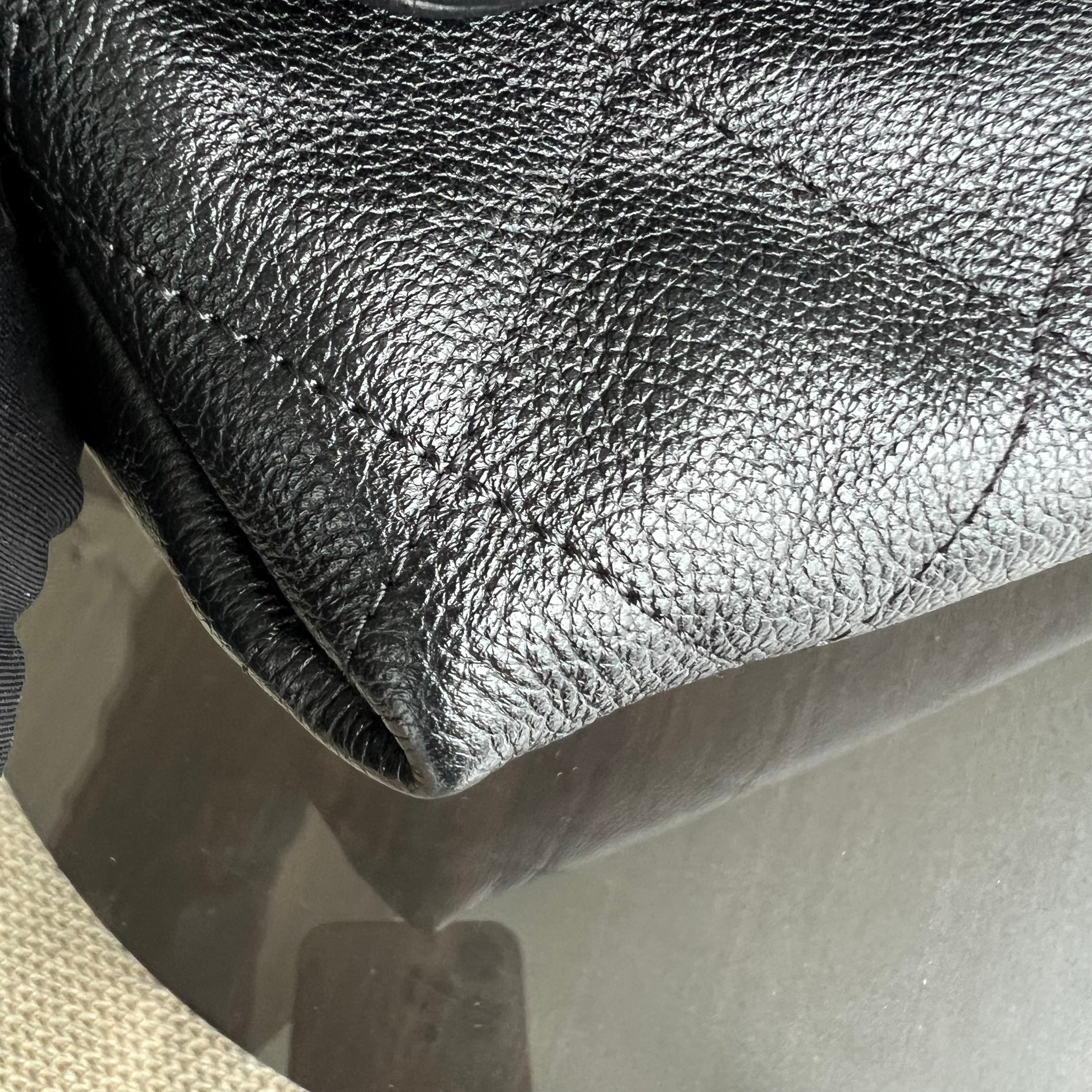 Chanel Caviar Seasonal Flap Braided With Style Quilted Grained Calfskin Black Silver Hardware Series 25 - Luxury Evermore