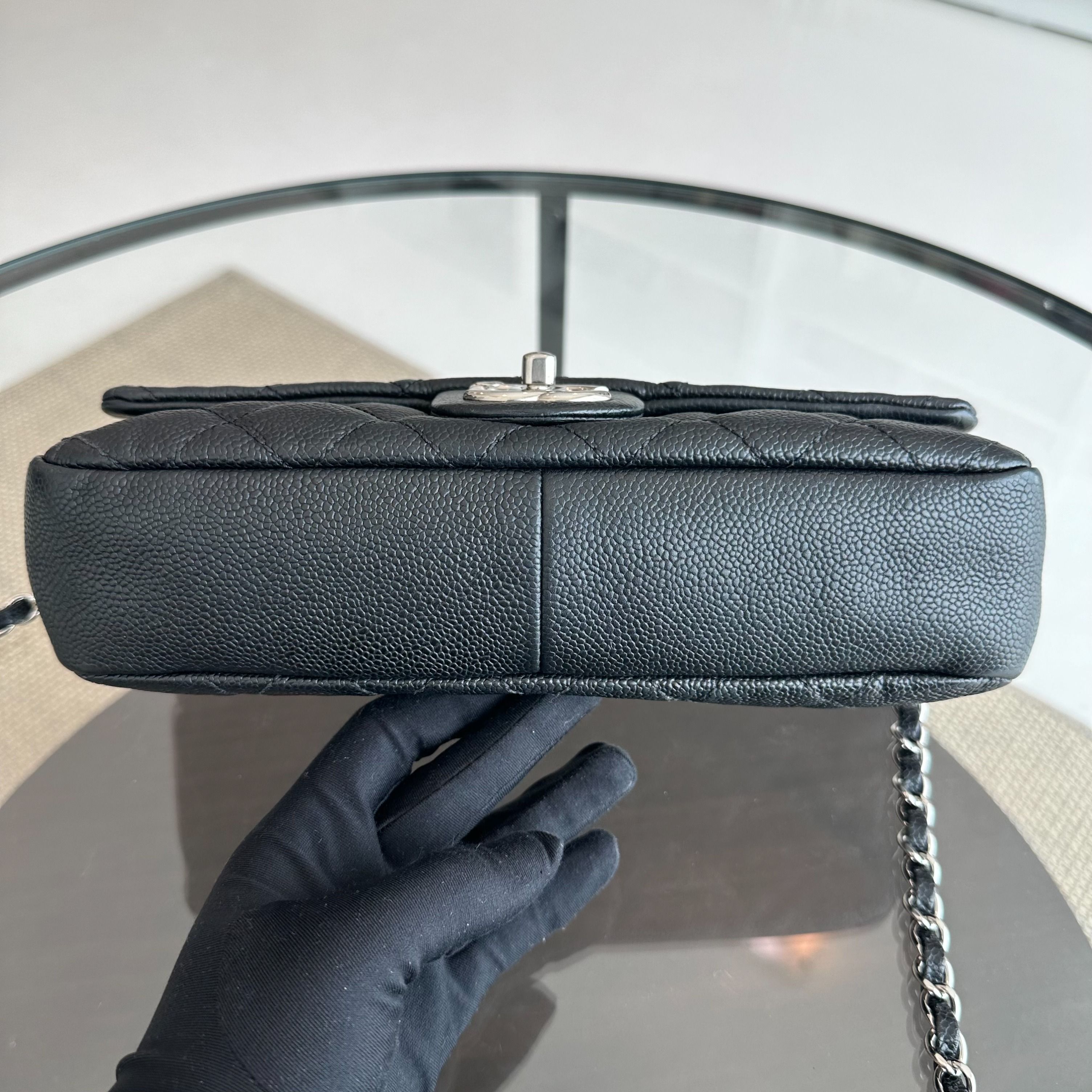 Chanel Caviar Seasonal Flap Zipper Black SHW No 17 - Luxury Evermore