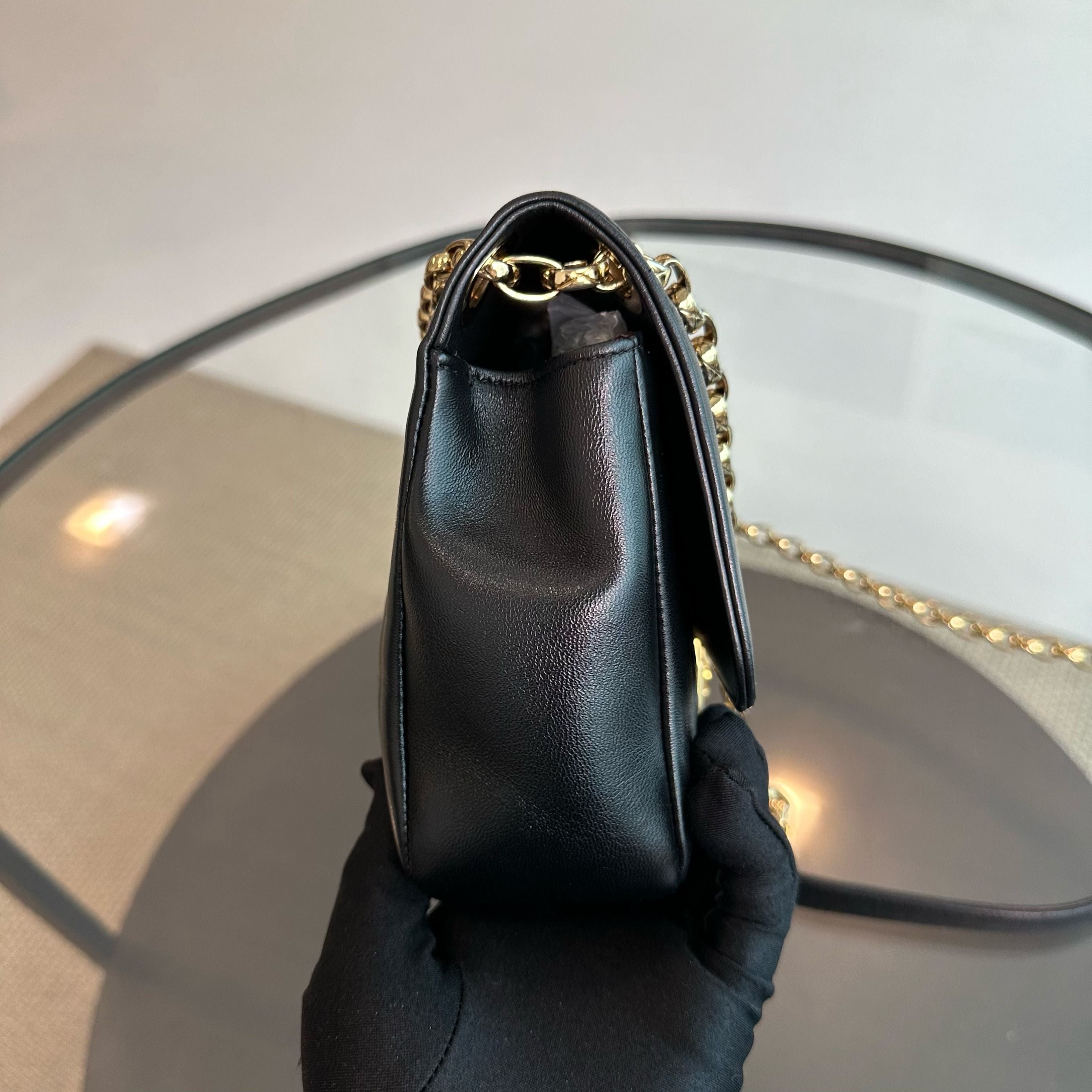 Chanel Chic With Me Flap Lambskin Quilted Black GHW No 20 - Luxury Evermore