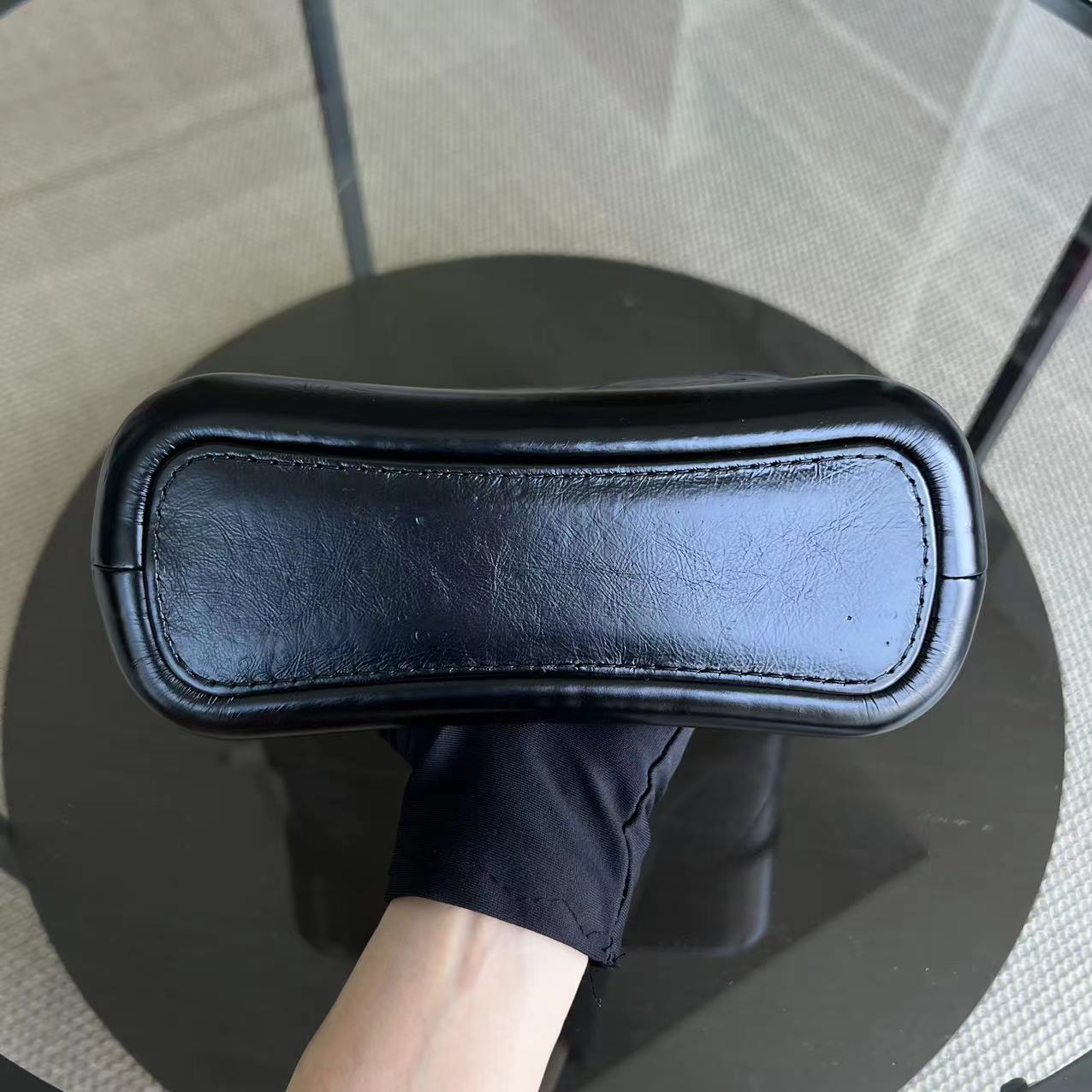 Chanel Gabrielle Small Quilted Calfskin Dark Navy Blue Two Tone Hardware Series 25 - Luxury Evermore