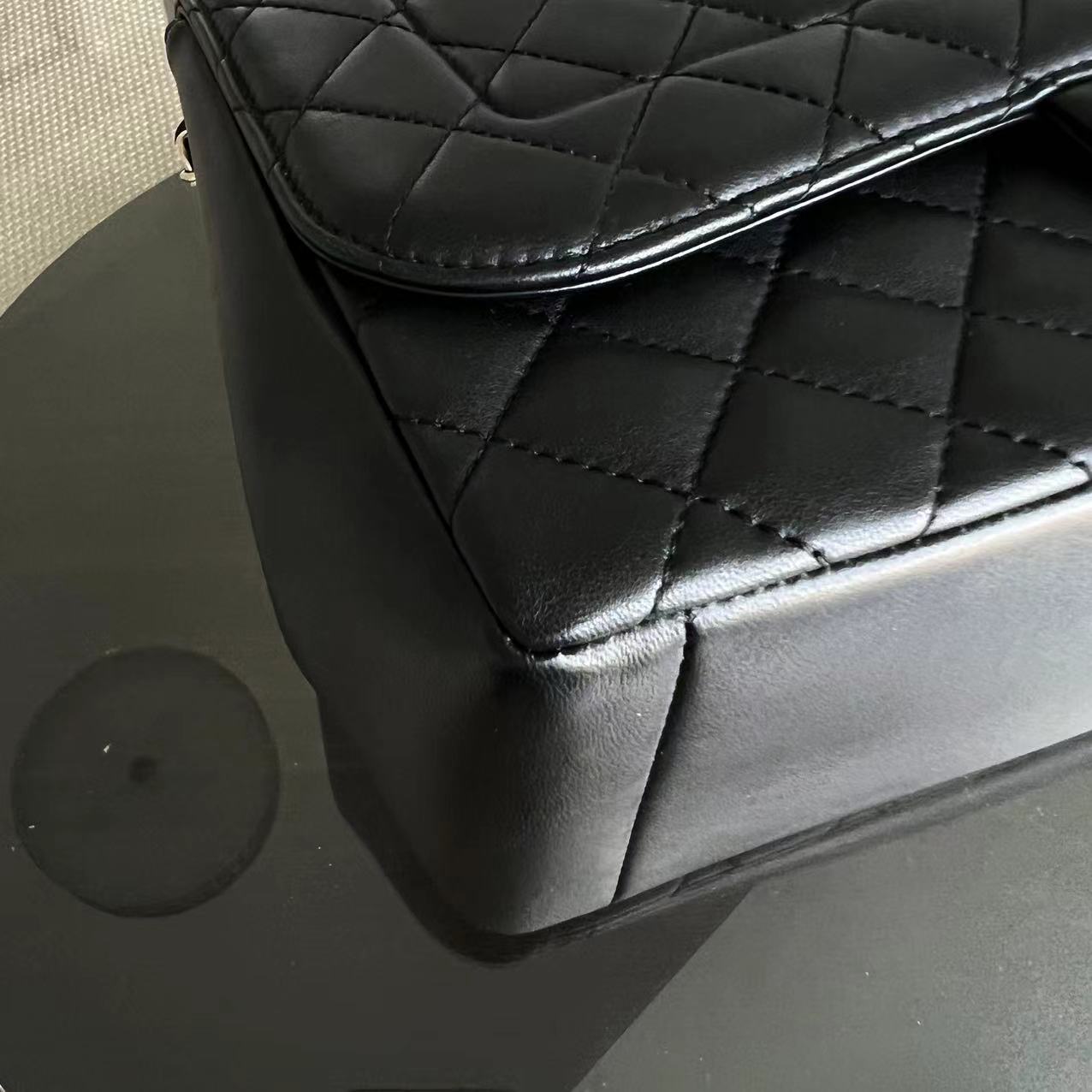 Chanel Mademoiselle Chic Seasonal Flap Jumbo 30CM Quilted Lambskin Black GHW No 21 - Luxury Evermore